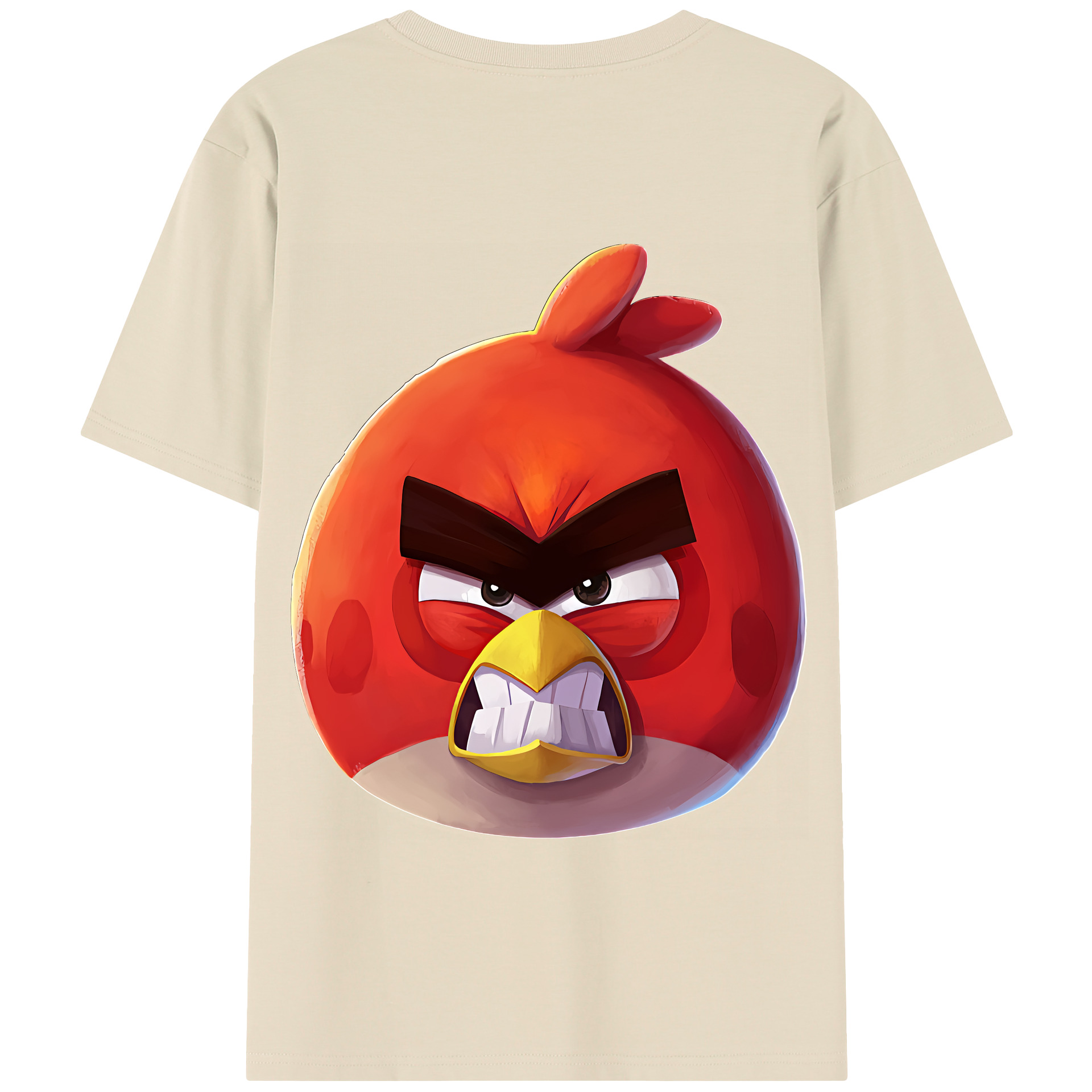 （画像用） Angry Birds アングリーバード 綿100％半袖Tシャツ（背面プリント）