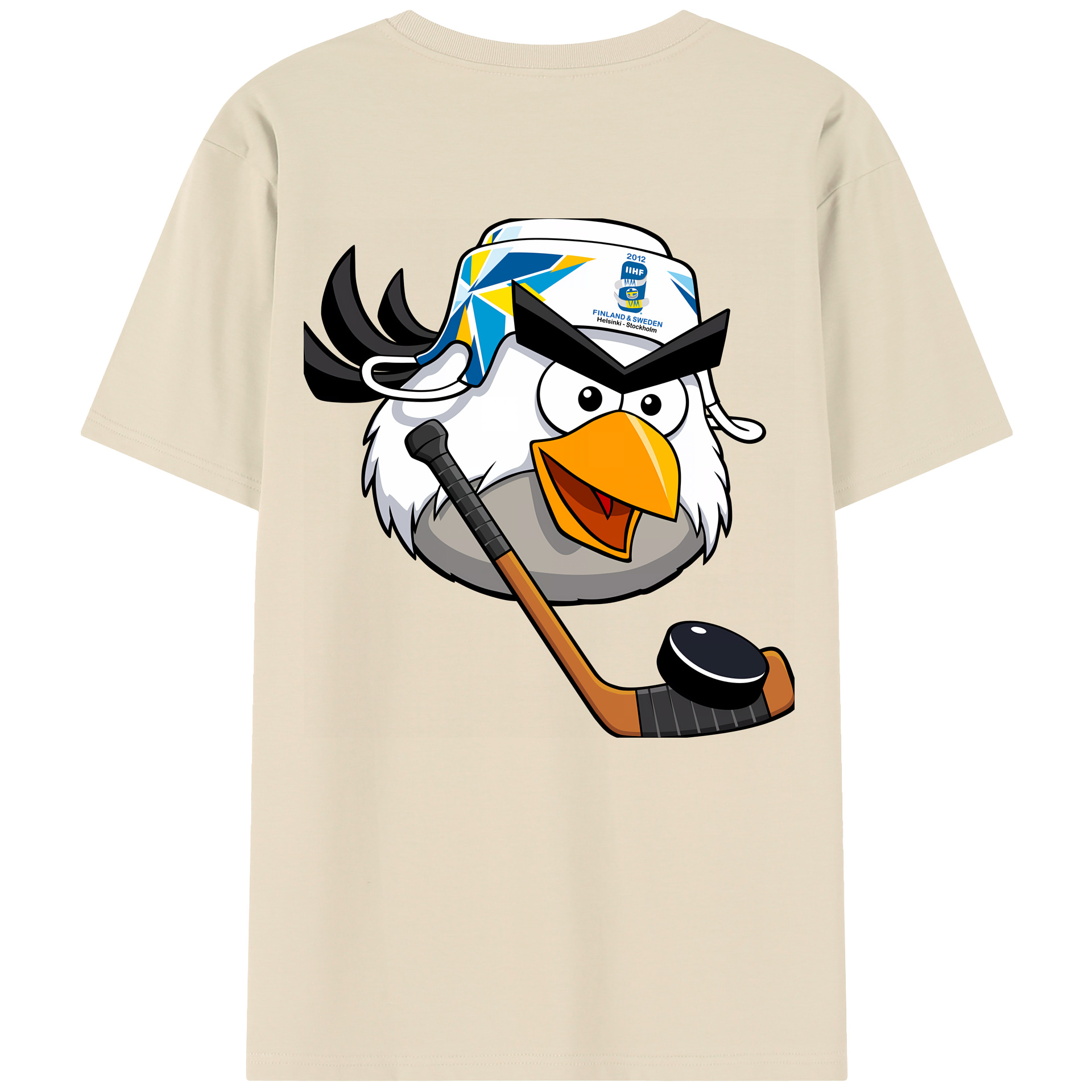 （画像用） Angry Birds アングリーバード 綿100％半袖Tシャツ（背面プリント）