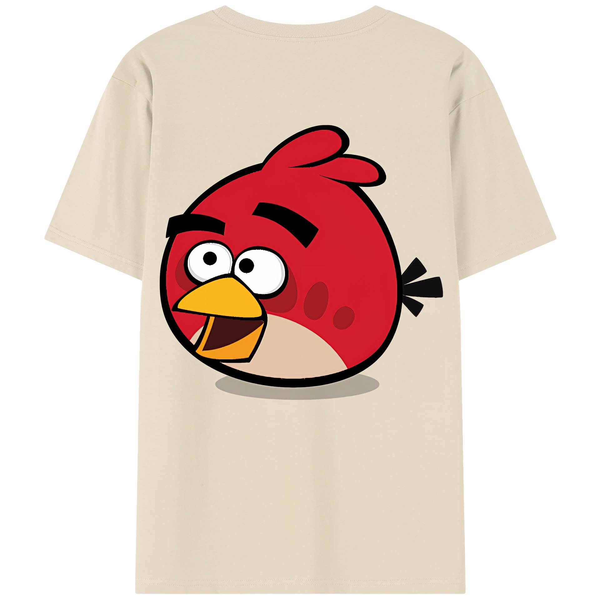 （画像用） Angry Birds アングリーバード 綿100％半袖Tシャツ（背面プリント）