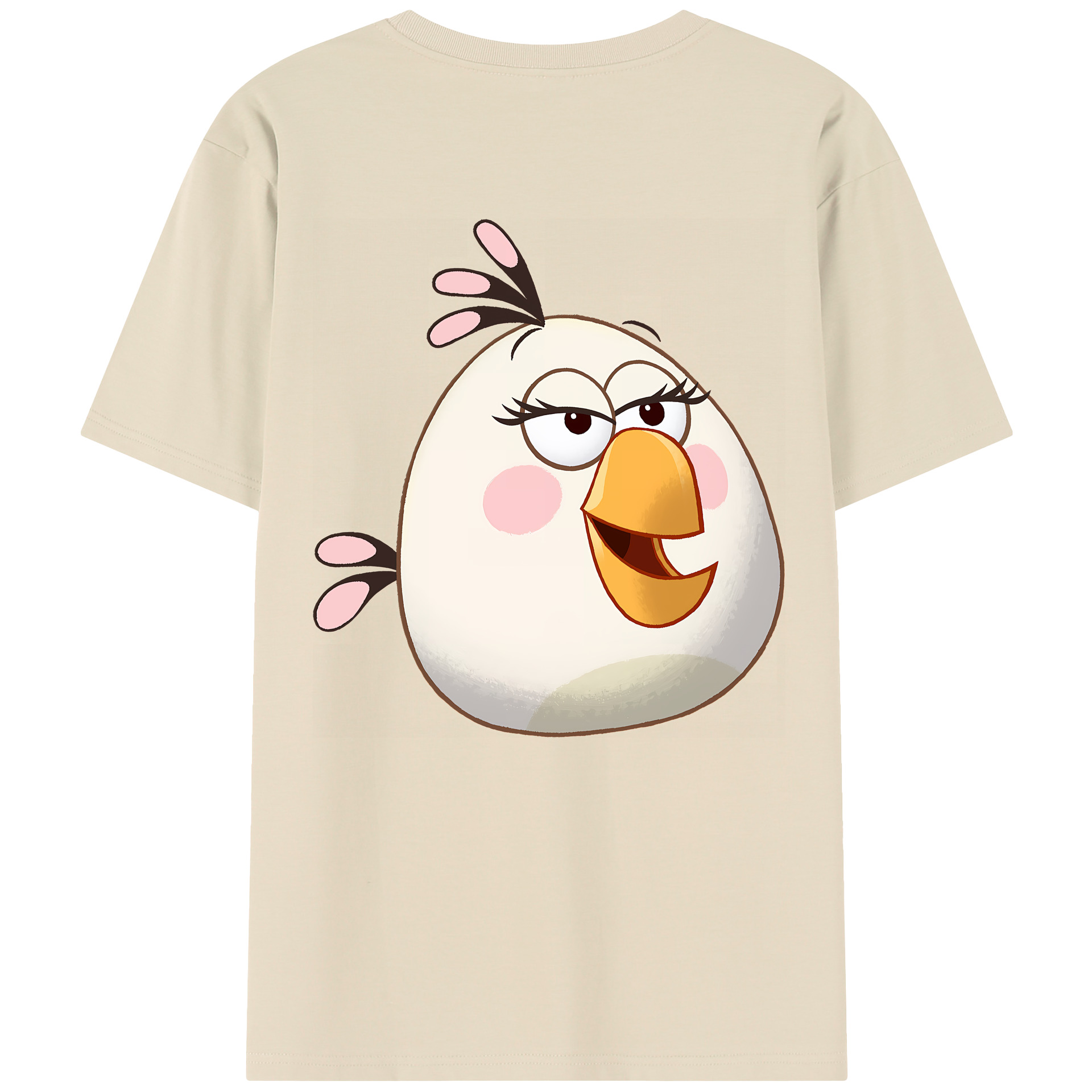 （画像用） Angry Birds アングリーバード 綿100％半袖Tシャツ（背面プリント）