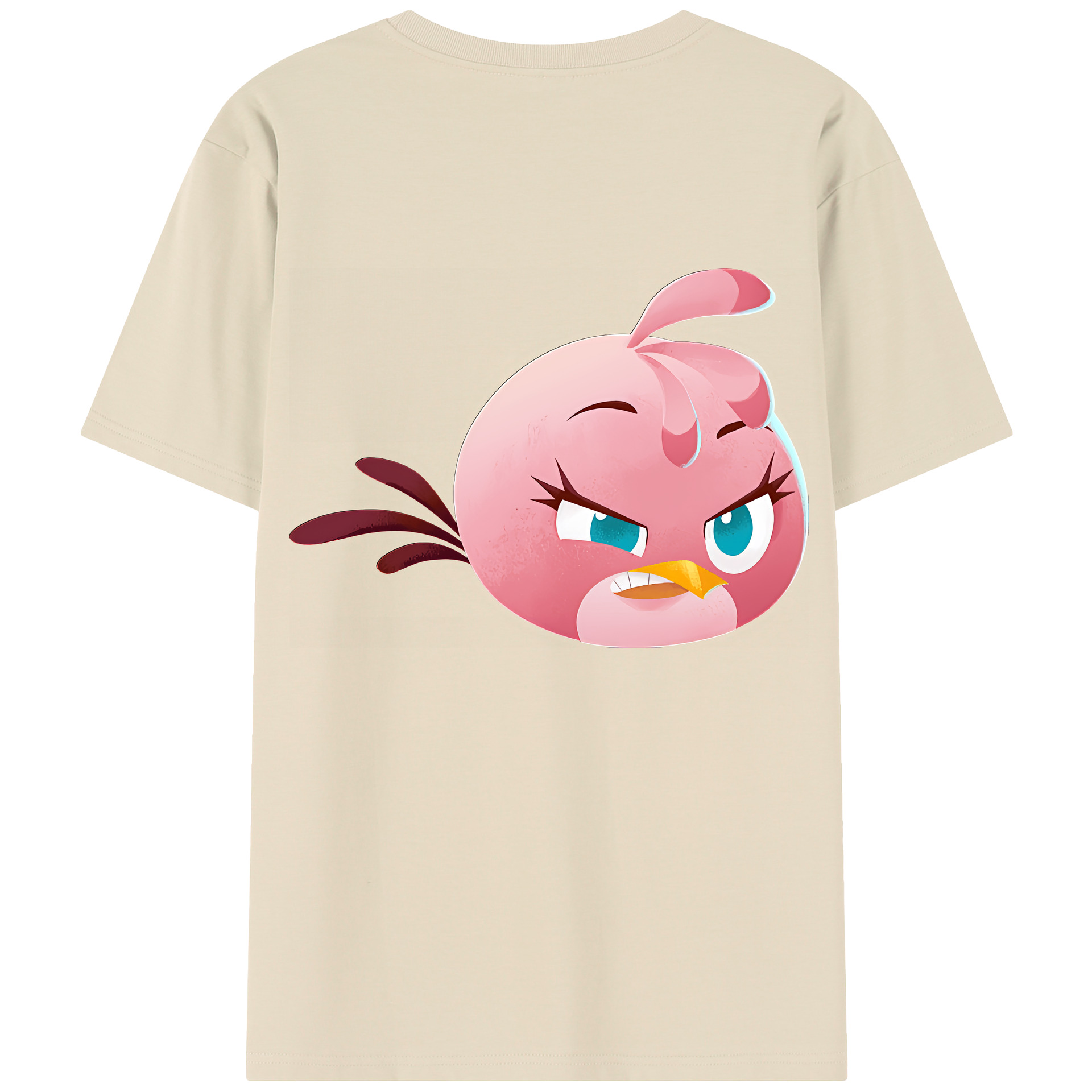 （画像用） Angry Birds アングリーバード 綿100％半袖Tシャツ（背面プリント）