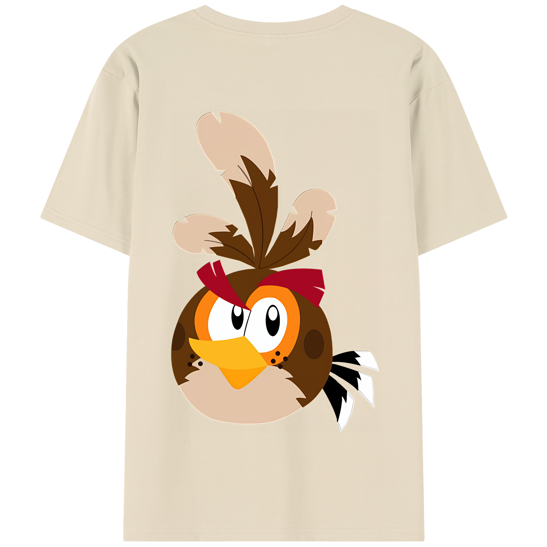 （画像用） Angry Birds アングリーバード 綿100％半袖Tシャツ（背面プリント）