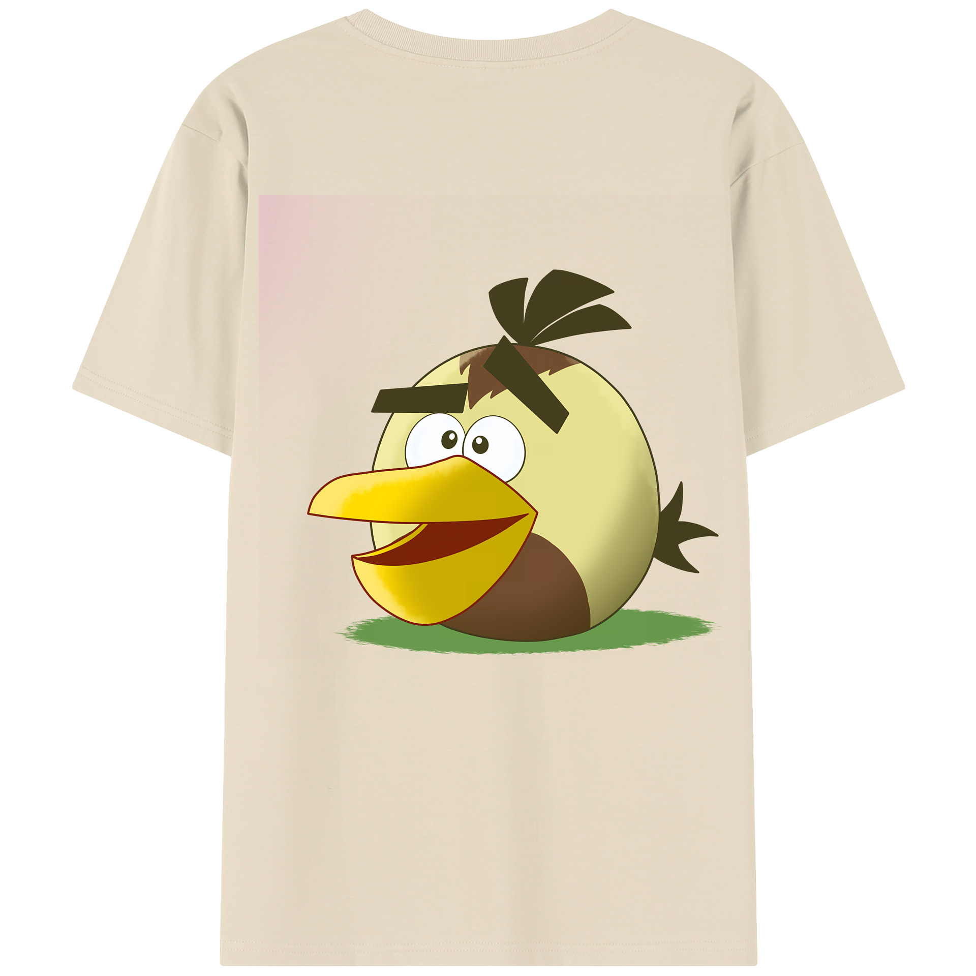 （画像用） Angry Birds アングリーバード 綿100％半袖Tシャツ（背面プリント）