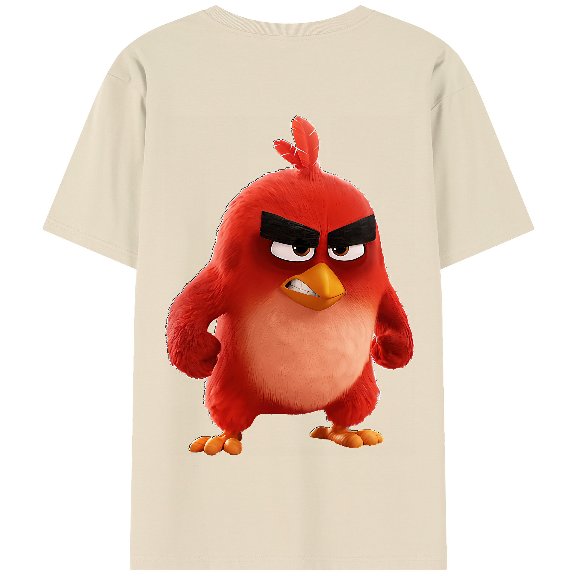 （画像用） Angry Birds アングリーバード 綿100％半袖Tシャツ（背面プリント）