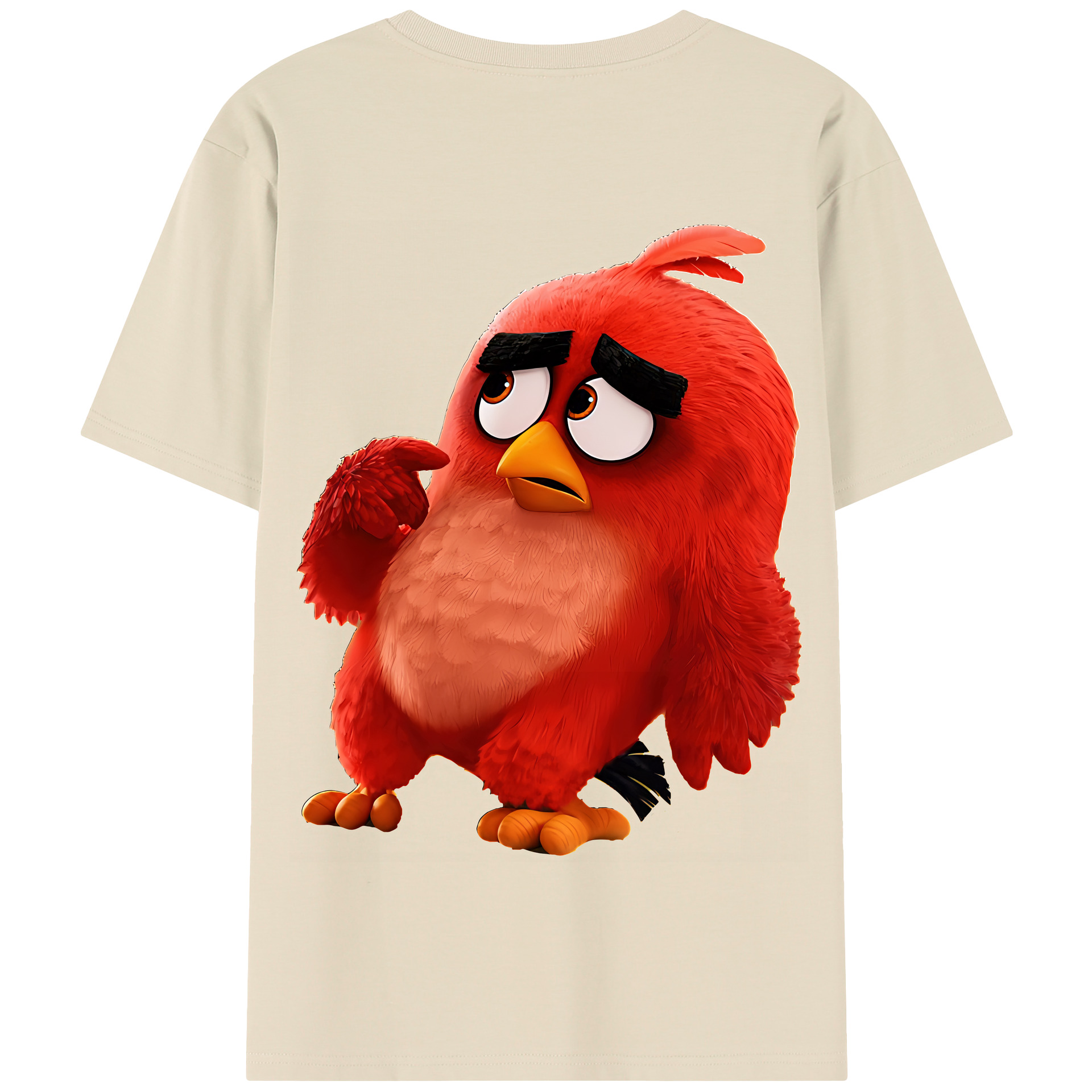 （画像用） Angry Birds アングリーバード 綿100％半袖Tシャツ（背面プリント）