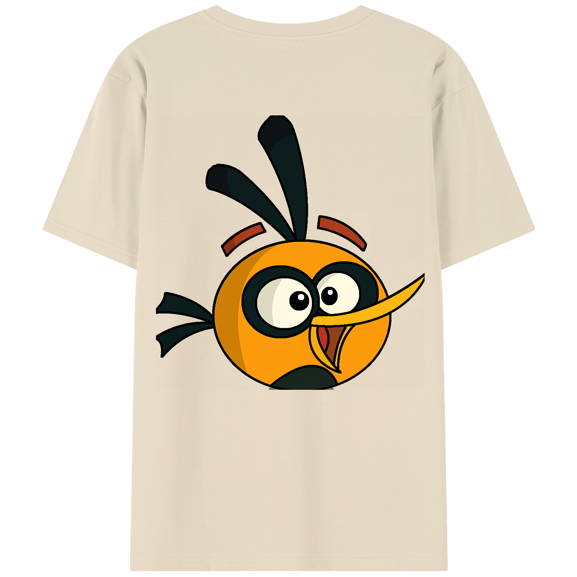 （画像用） Angry Birds アングリーバード 綿100％半袖Tシャツ（背面プリント）