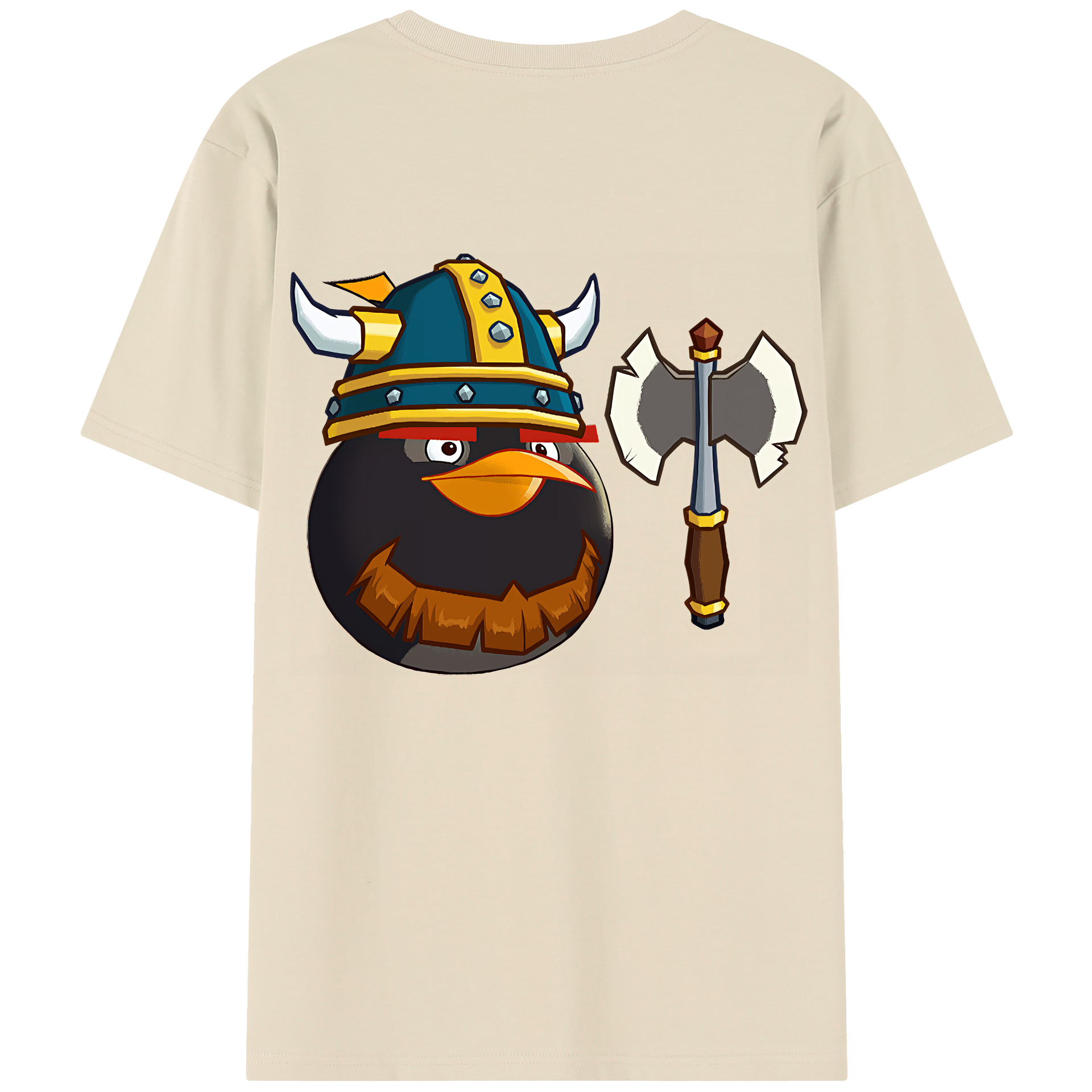 （画像用） Angry Birds アングリーバード 綿100％半袖Tシャツ（背面プリント）