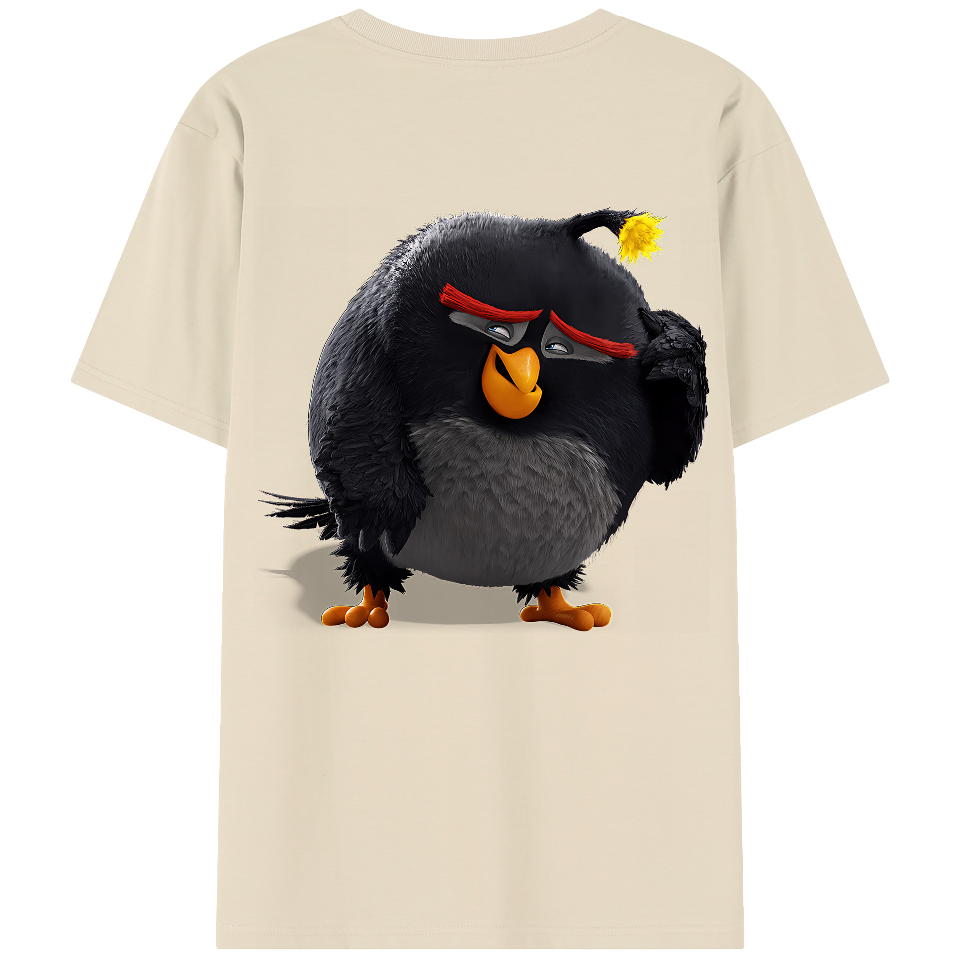 （画像用） Angry Birds アングリーバード 綿100％半袖Tシャツ（背面プリント）