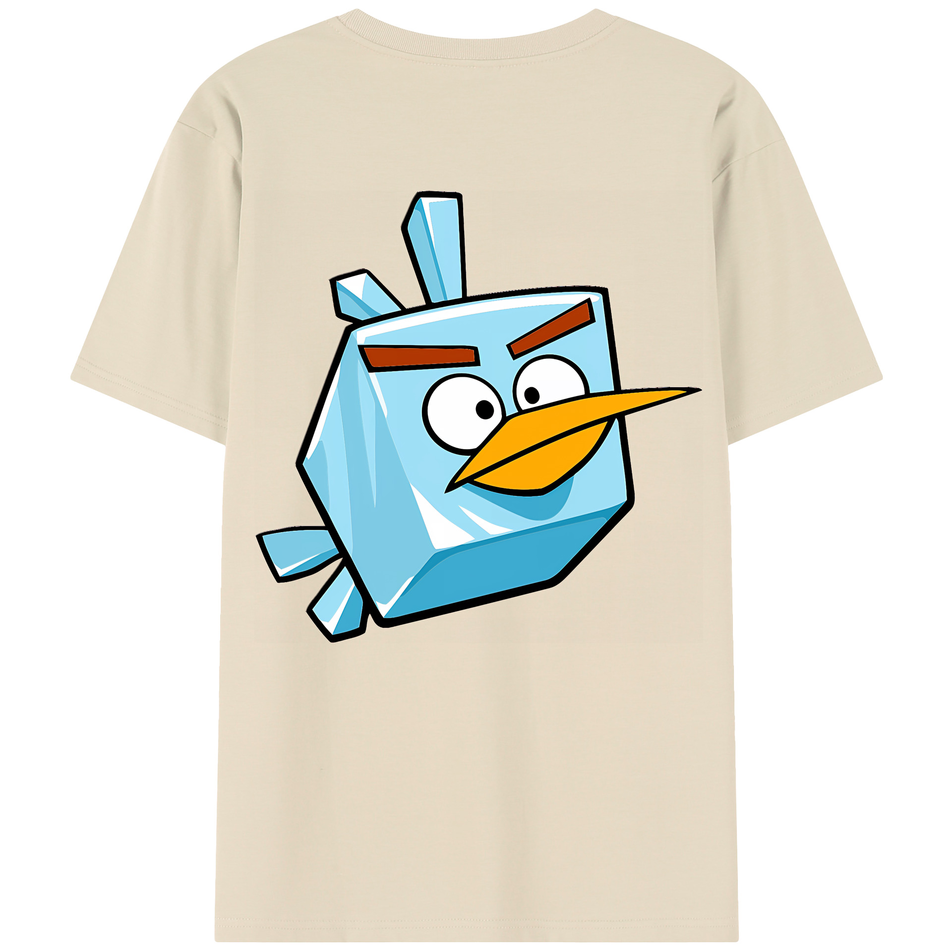 （画像用） Angry Birds アングリーバード 綿100％半袖Tシャツ（背面プリント）