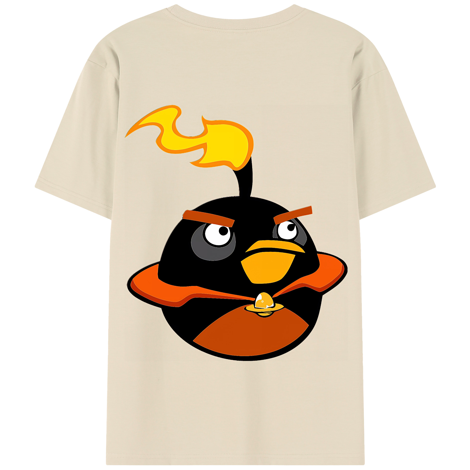 （画像用） Angry Birds アングリーバード 綿100％半袖Tシャツ（背面プリント）