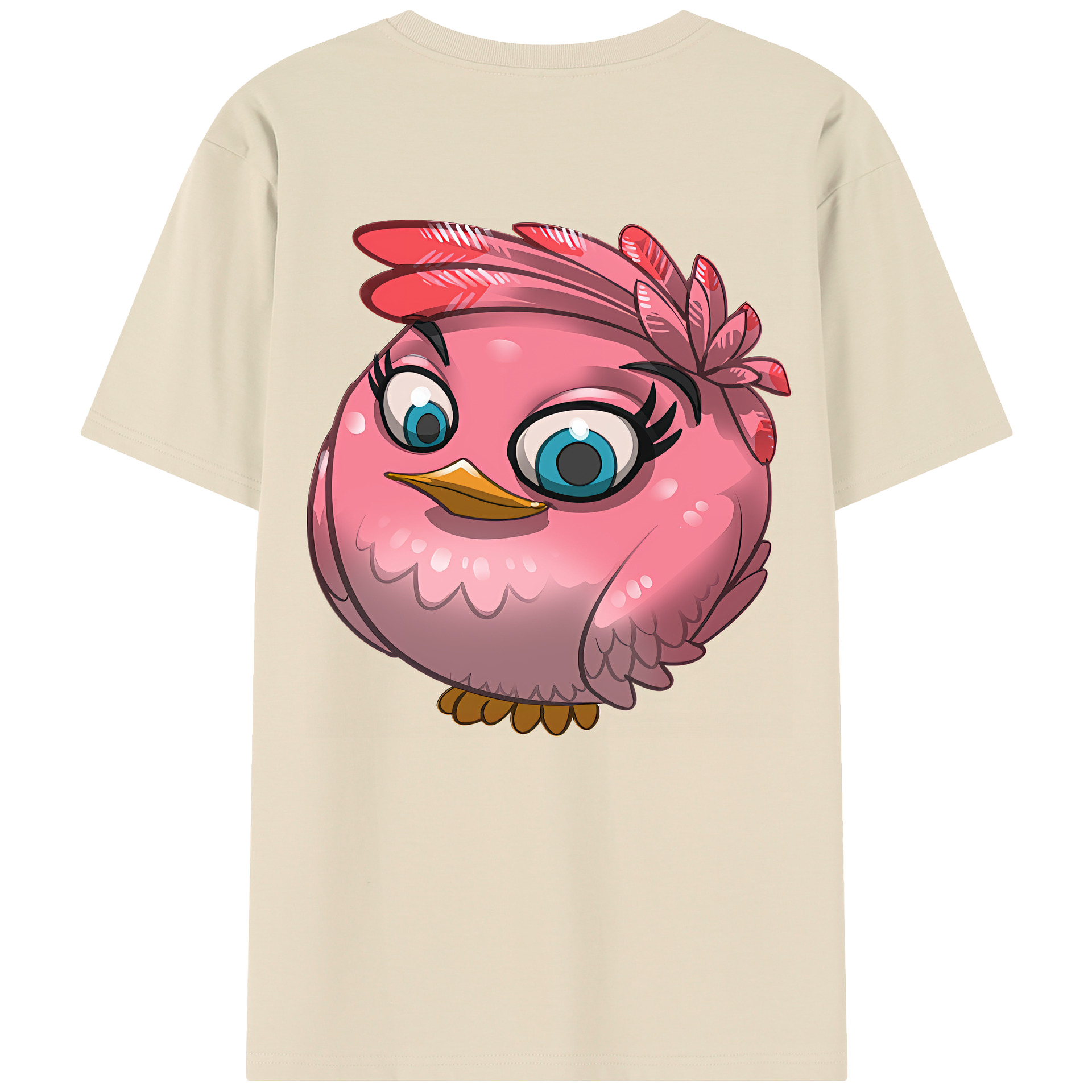（画像用） Angry Birds アングリーバード 綿100％半袖Tシャツ（背面プリント）