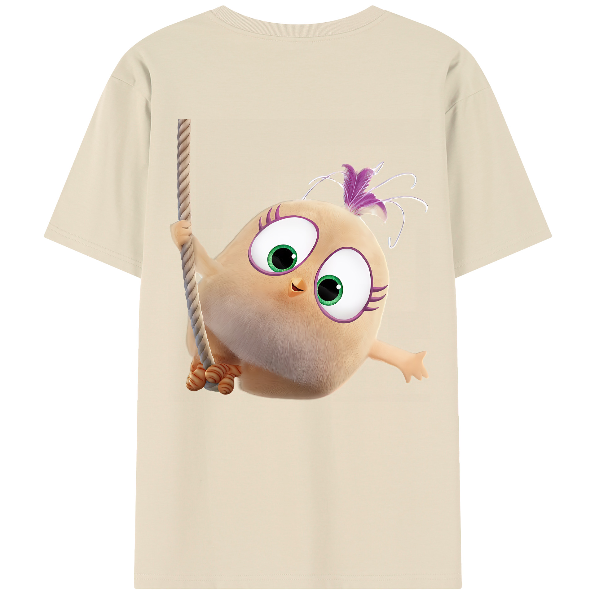 （画像用） Angry Birds アングリーバード 綿100％半袖Tシャツ（背面プリント）