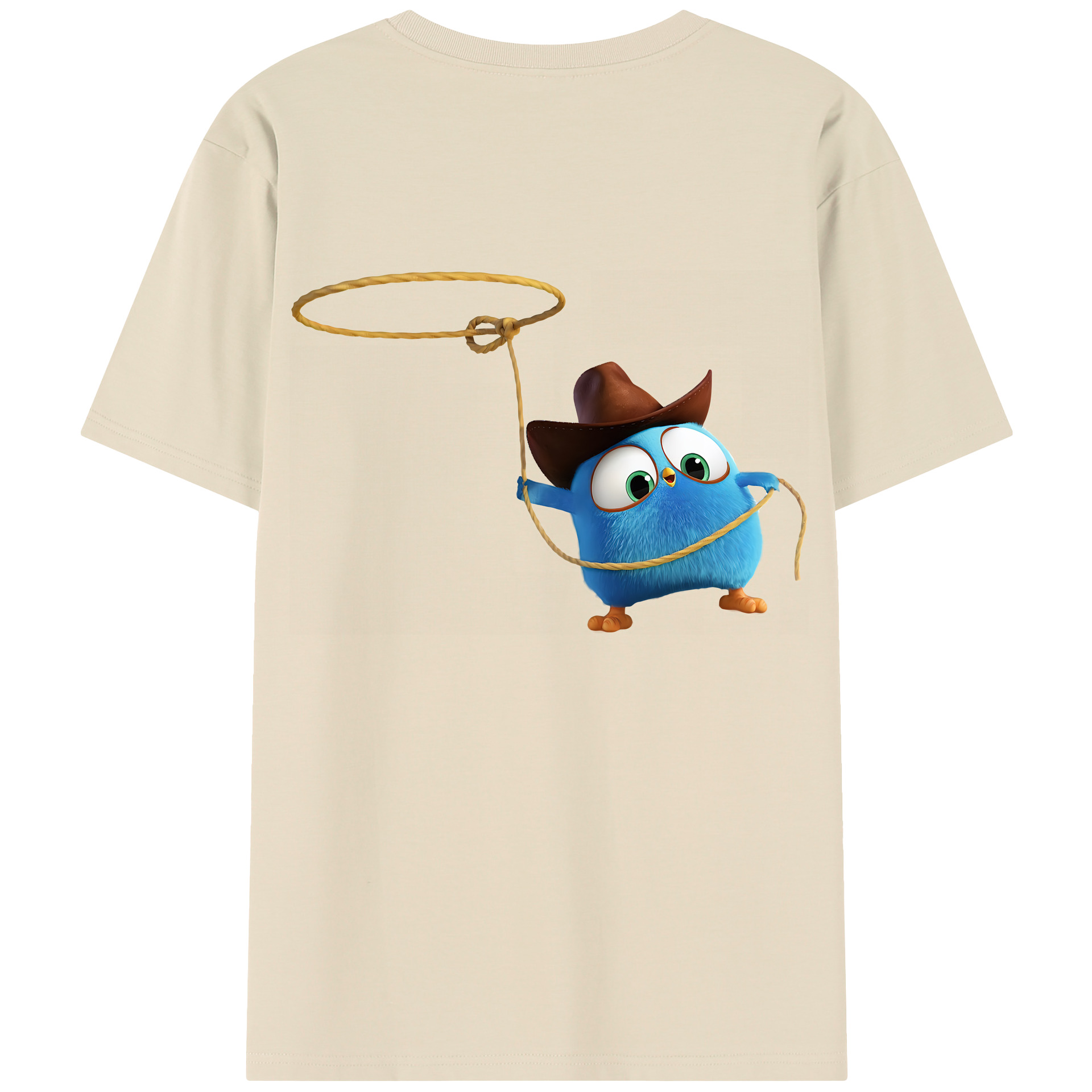 （画像用） Angry Birds アングリーバード 綿100％半袖Tシャツ（背面プリント）