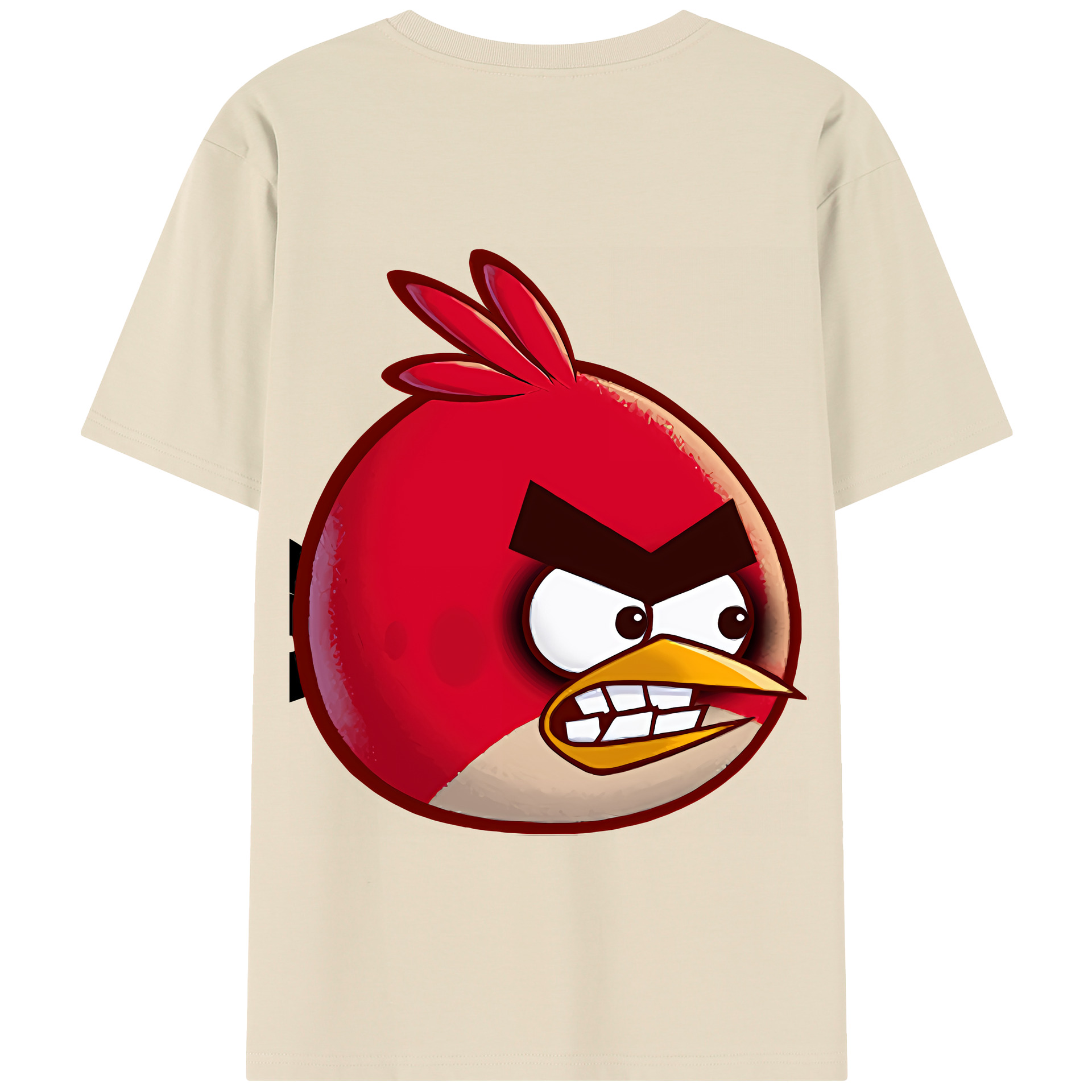 （画像用） Angry Birds アングリーバード 綿100％半袖Tシャツ（背面プリント）