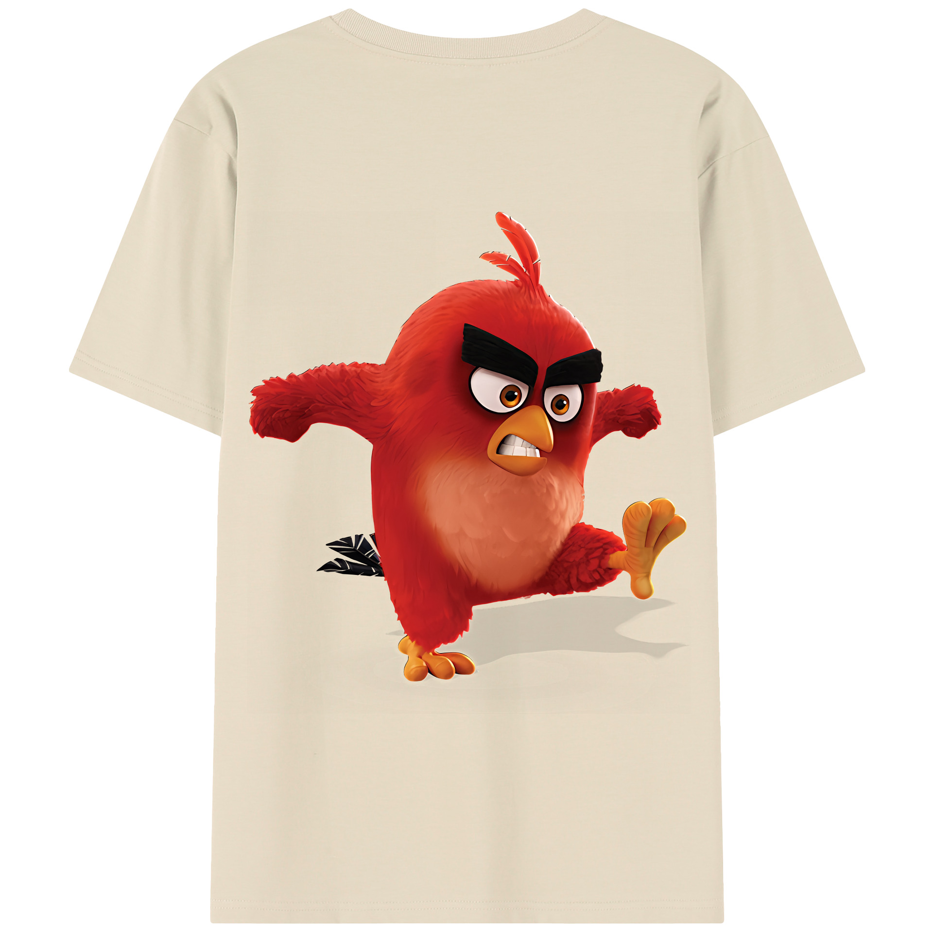 （画像用） Angry Birds アングリーバード 綿100％半袖Tシャツ（背面プリント）