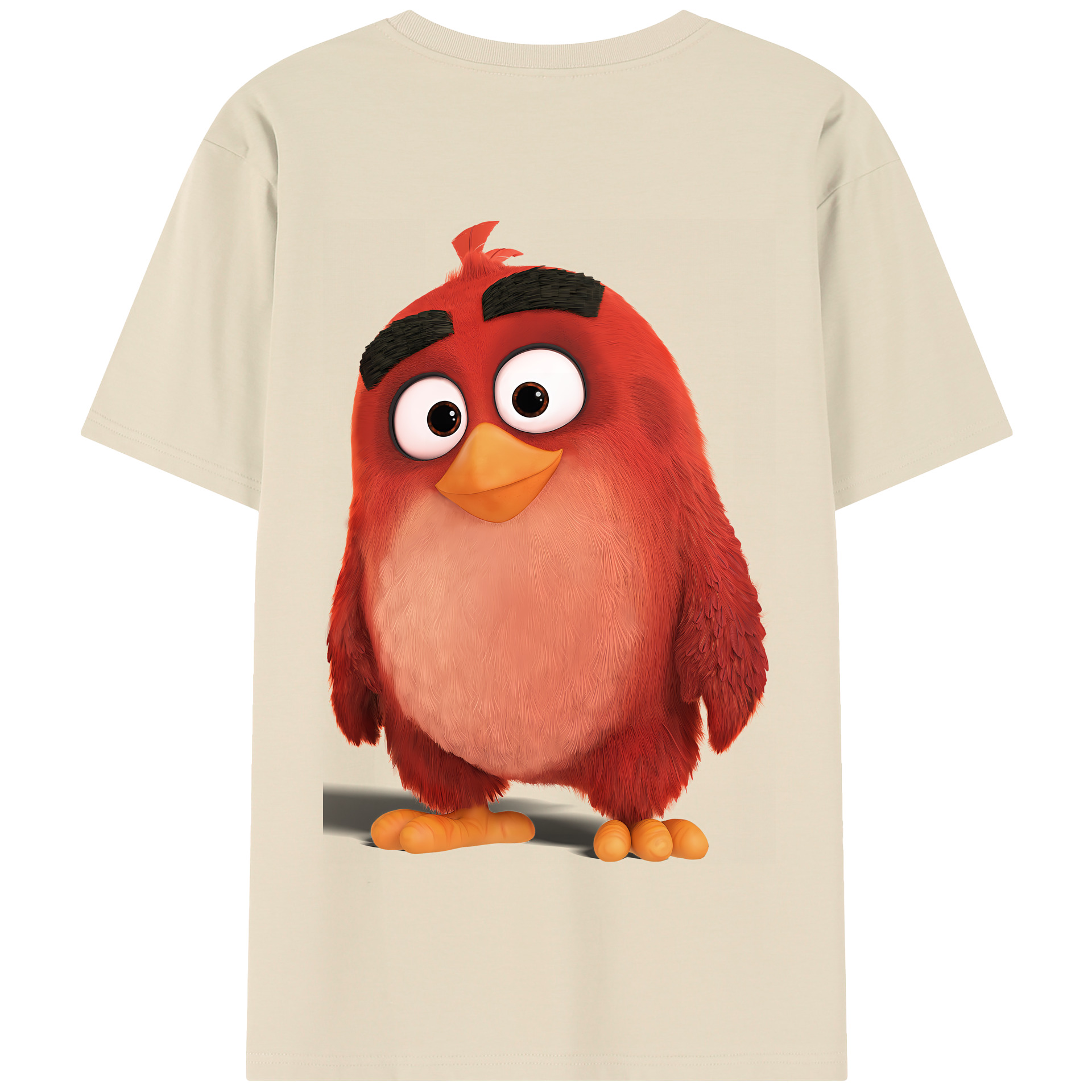 （画像用） Angry Birds アングリーバード 綿100％半袖Tシャツ（背面プリント）