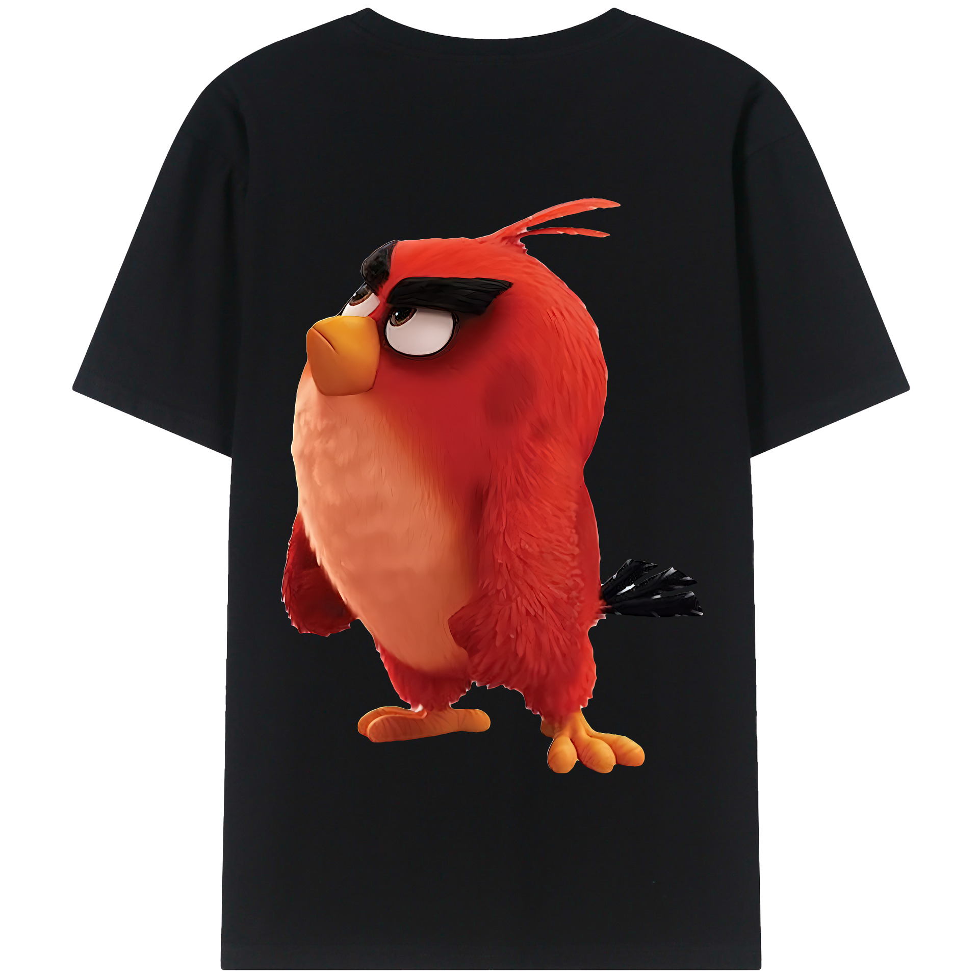 （画像用） Angry Birds アングリーバード 綿100％半袖Tシャツ（背面プリント）