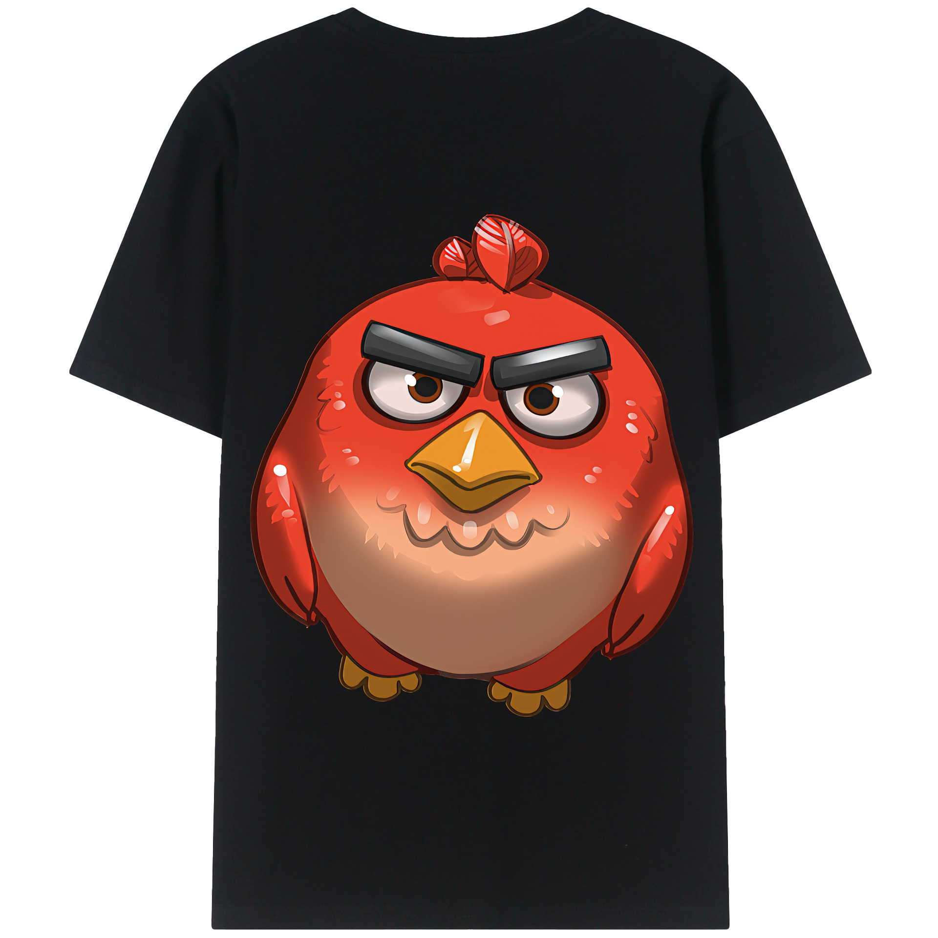 （画像用） Angry Birds アングリーバード 綿100％半袖Tシャツ（背面プリント）