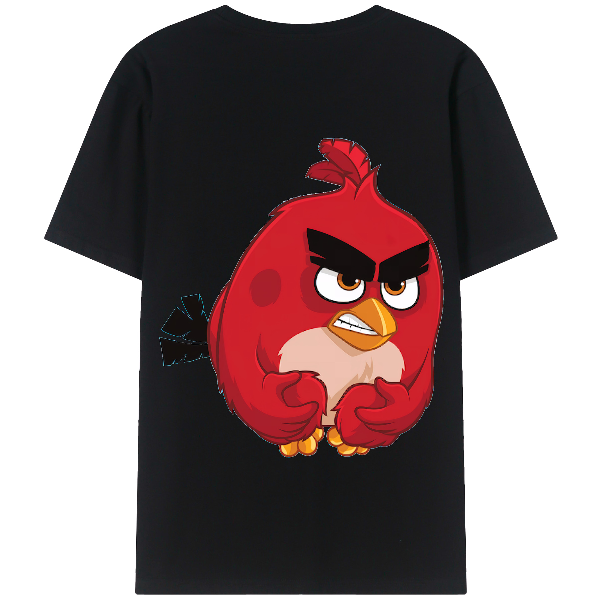 （画像用） Angry Birds アングリーバード 綿100％半袖Tシャツ（背面プリント）