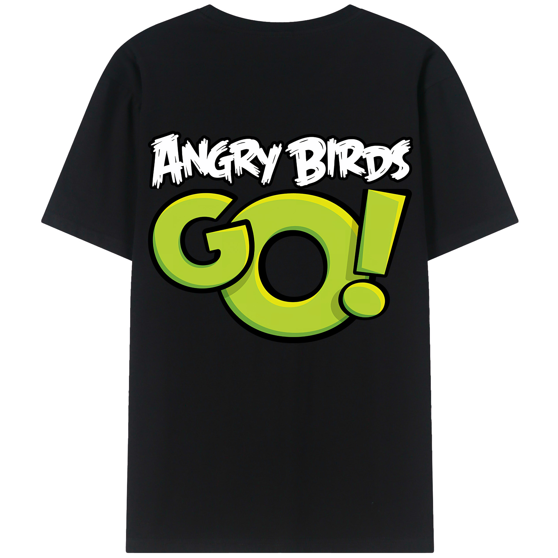 （画像用） Angry Birds アングリーバード 綿100％半袖Tシャツ（背面プリント）