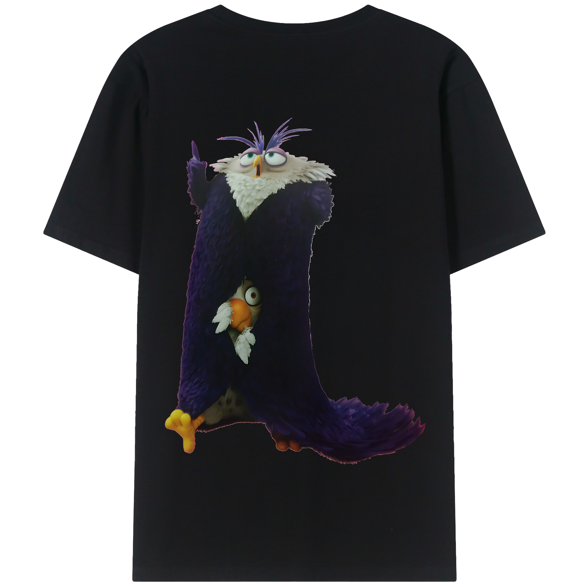 （画像用） Angry Birds アングリーバード 綿100％半袖Tシャツ（背面プリント）