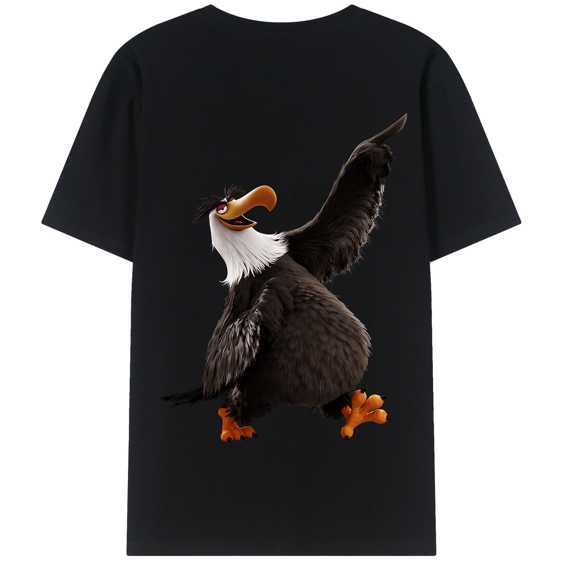 （画像用） Angry Birds アングリーバード 綿100％半袖Tシャツ（背面プリント）