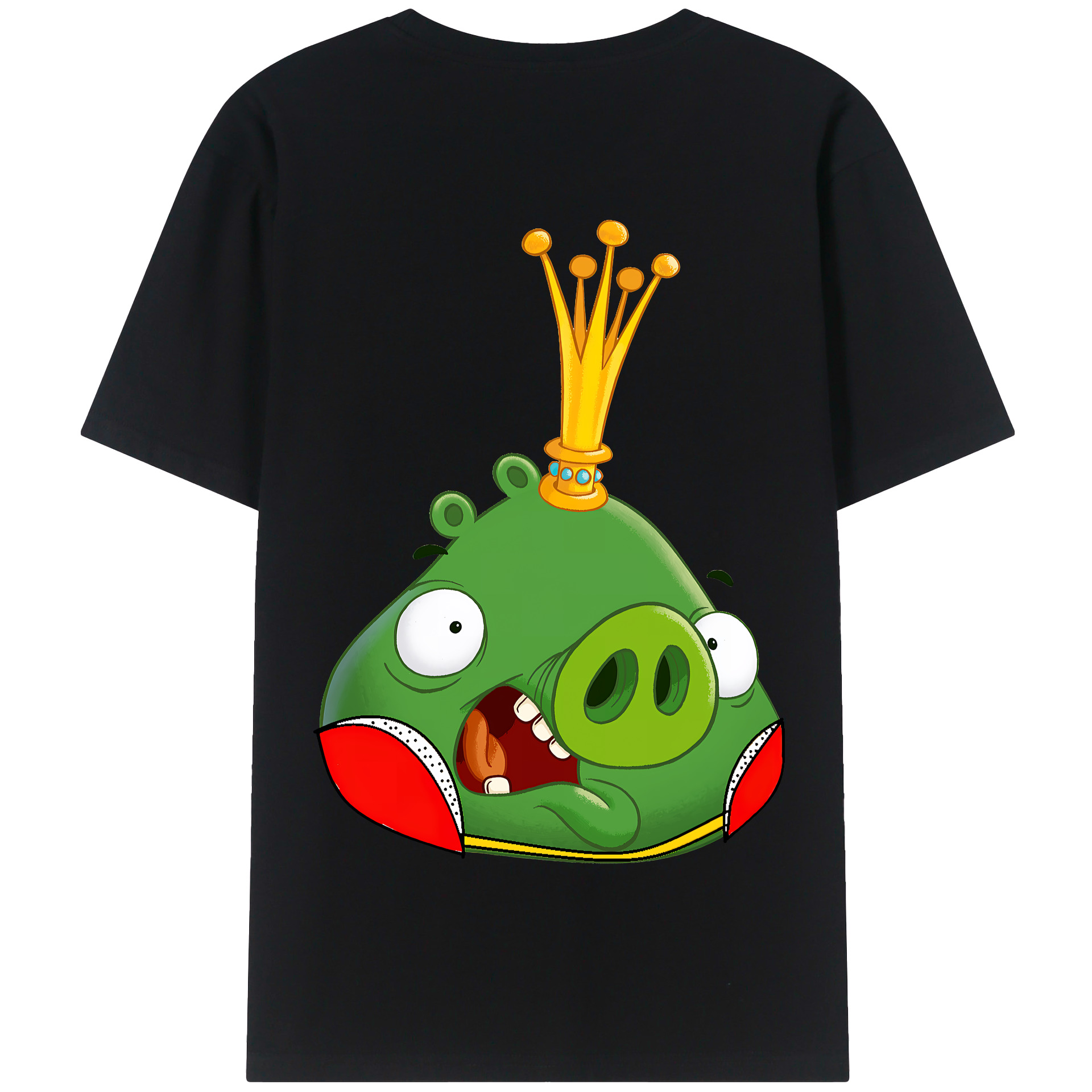 （画像用） Angry Birds アングリーバード 綿100％半袖Tシャツ（背面プリント）