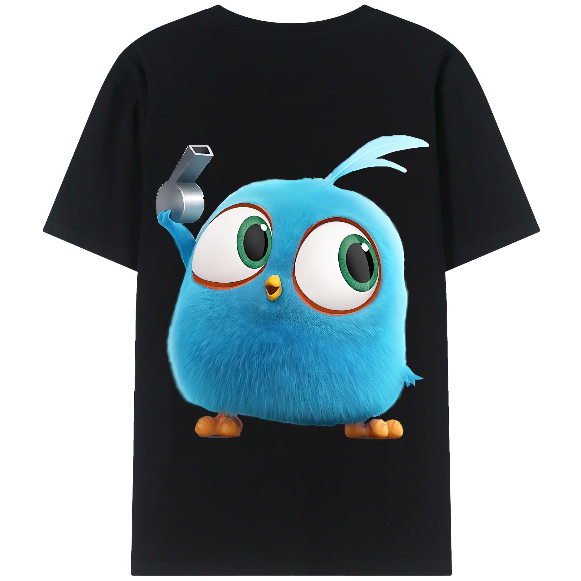 （画像用） Angry Birds アングリーバード 綿100％半袖Tシャツ（背面プリント）
