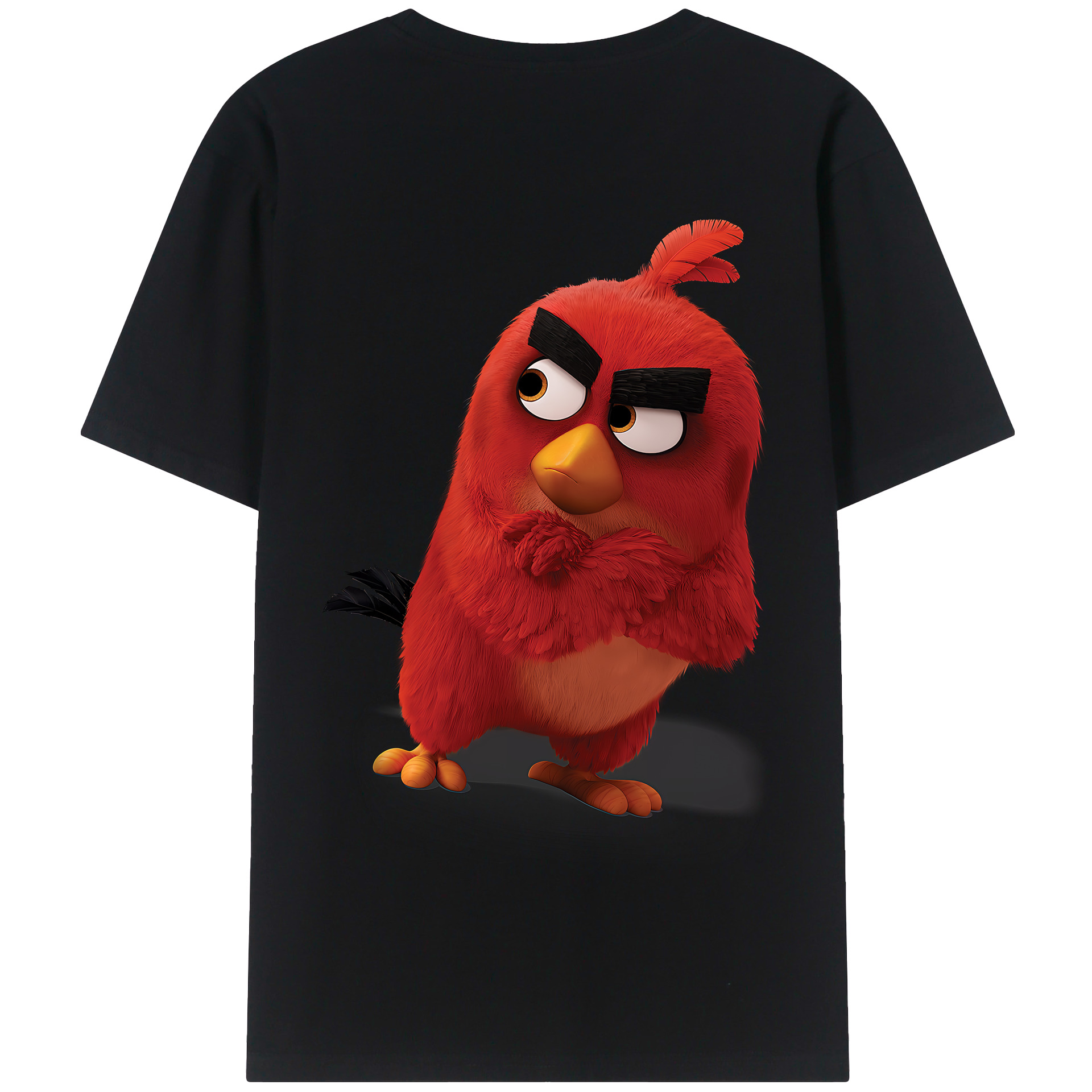 （画像用） Angry Birds アングリーバード 綿100％半袖Tシャツ（背面プリント）