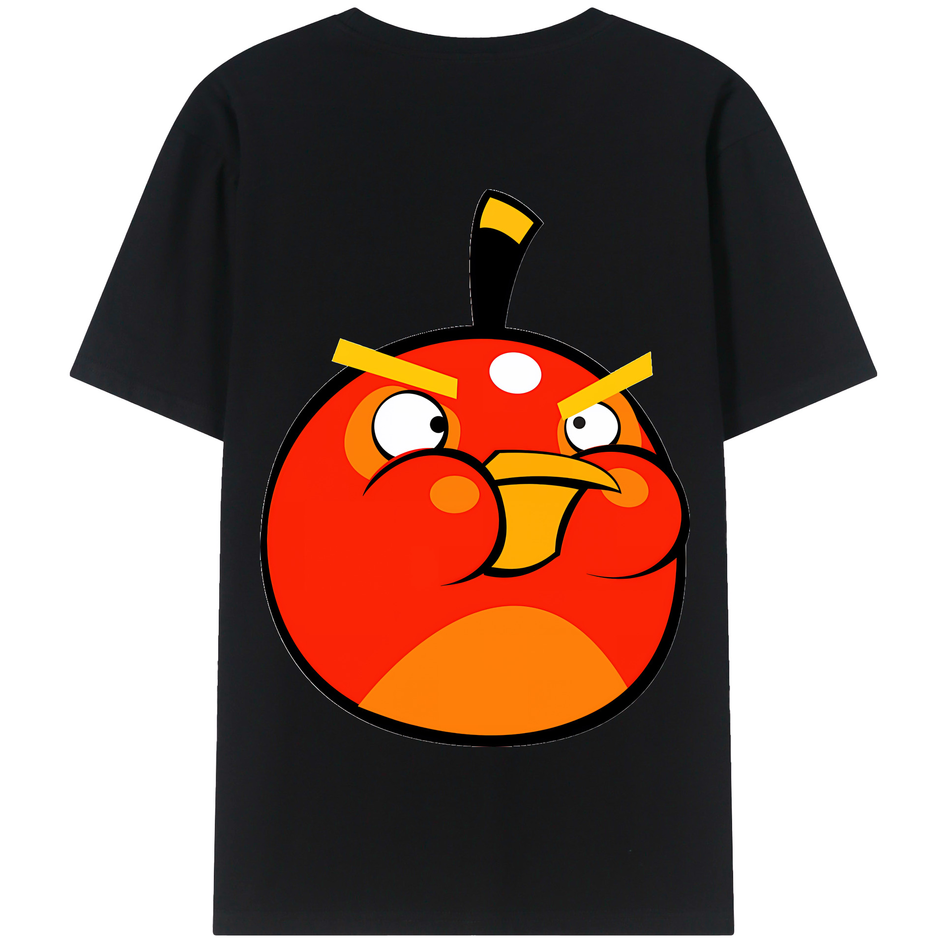（画像用） Angry Birds アングリーバード 綿100％半袖Tシャツ（背面プリント）
