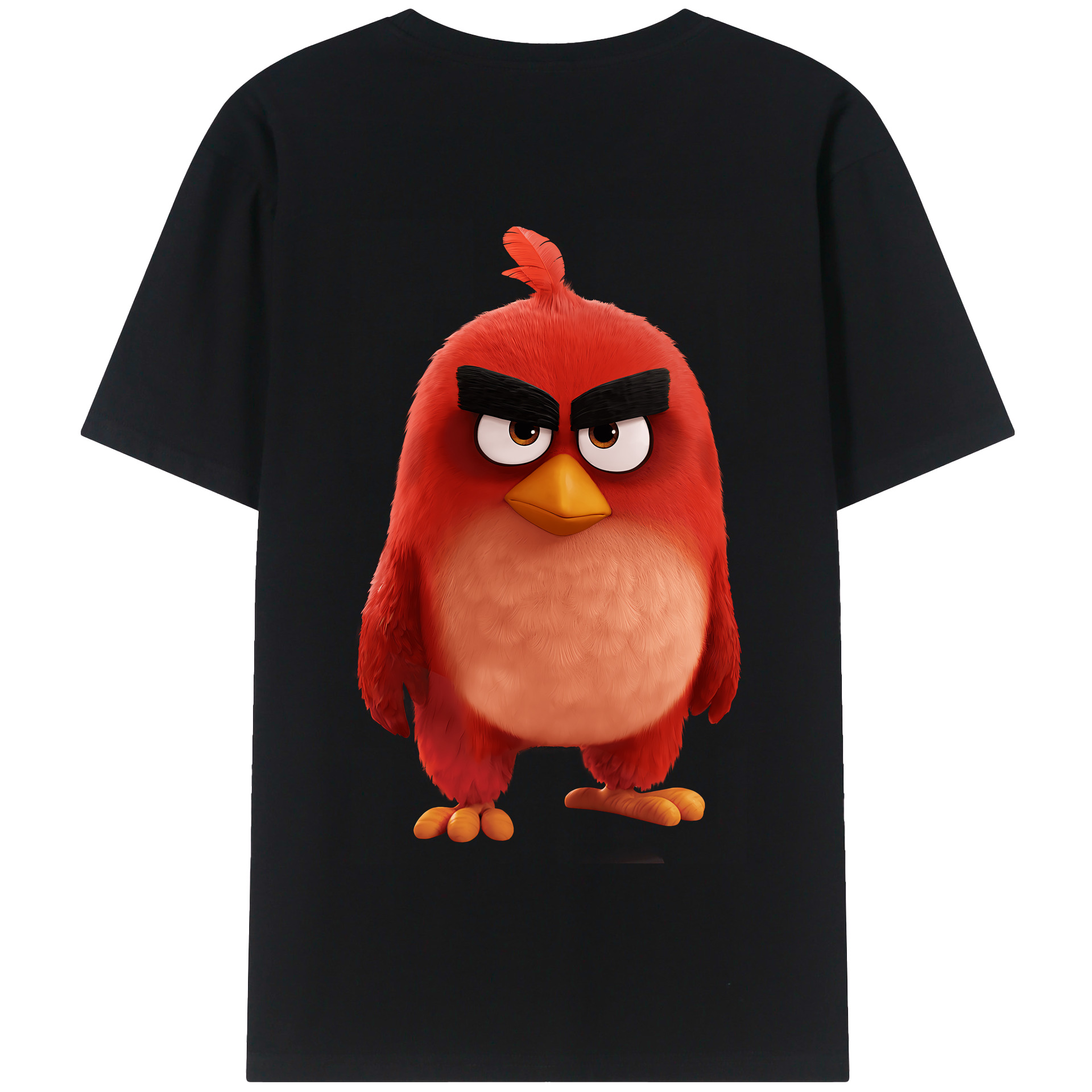（画像用） Angry Birds アングリーバード 綿100％半袖Tシャツ（背面プリント）