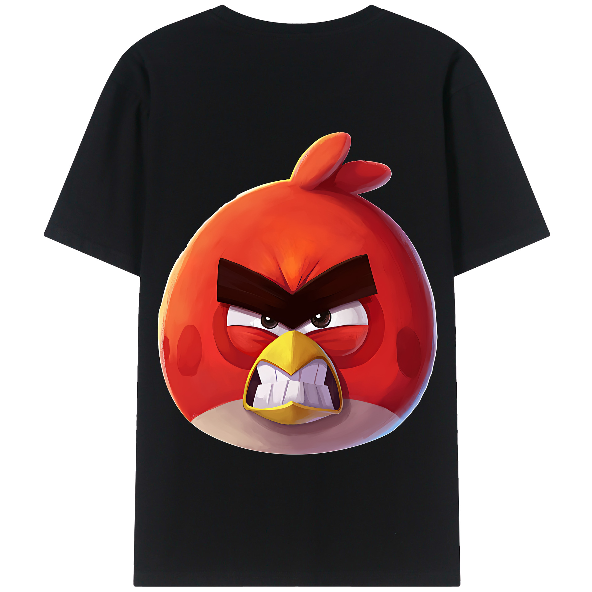 （画像用） Angry Birds アングリーバード 綿100％半袖Tシャツ（背面プリント）