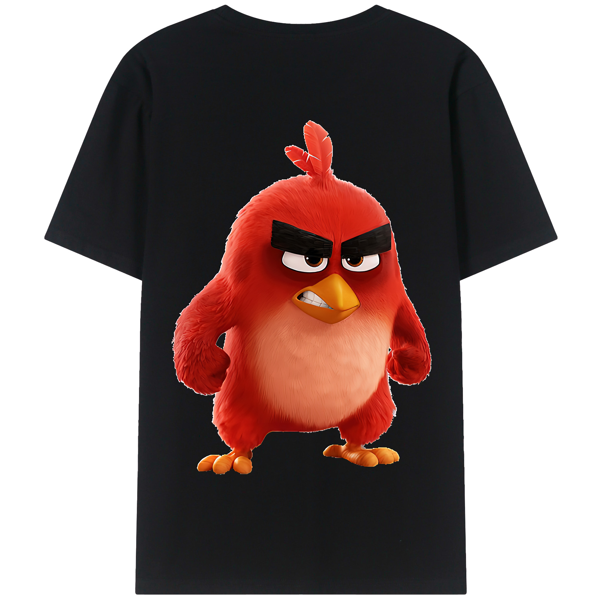 （画像用） Angry Birds アングリーバード 綿100％半袖Tシャツ（背面プリント）