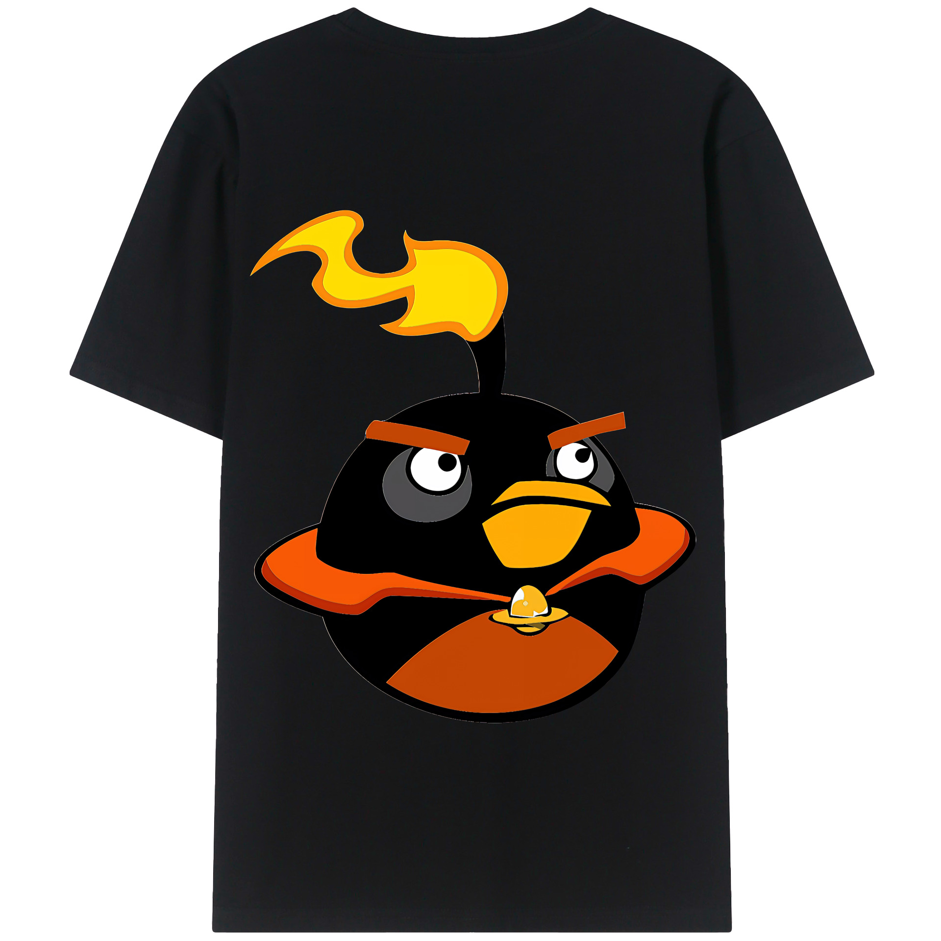 （画像用） Angry Birds アングリーバード 綿100％半袖Tシャツ（背面プリント）