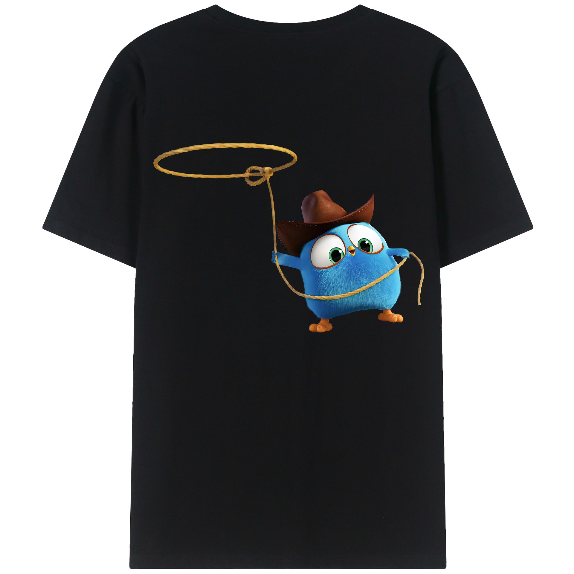 （画像用） Angry Birds アングリーバード 綿100％半袖Tシャツ（背面プリント）