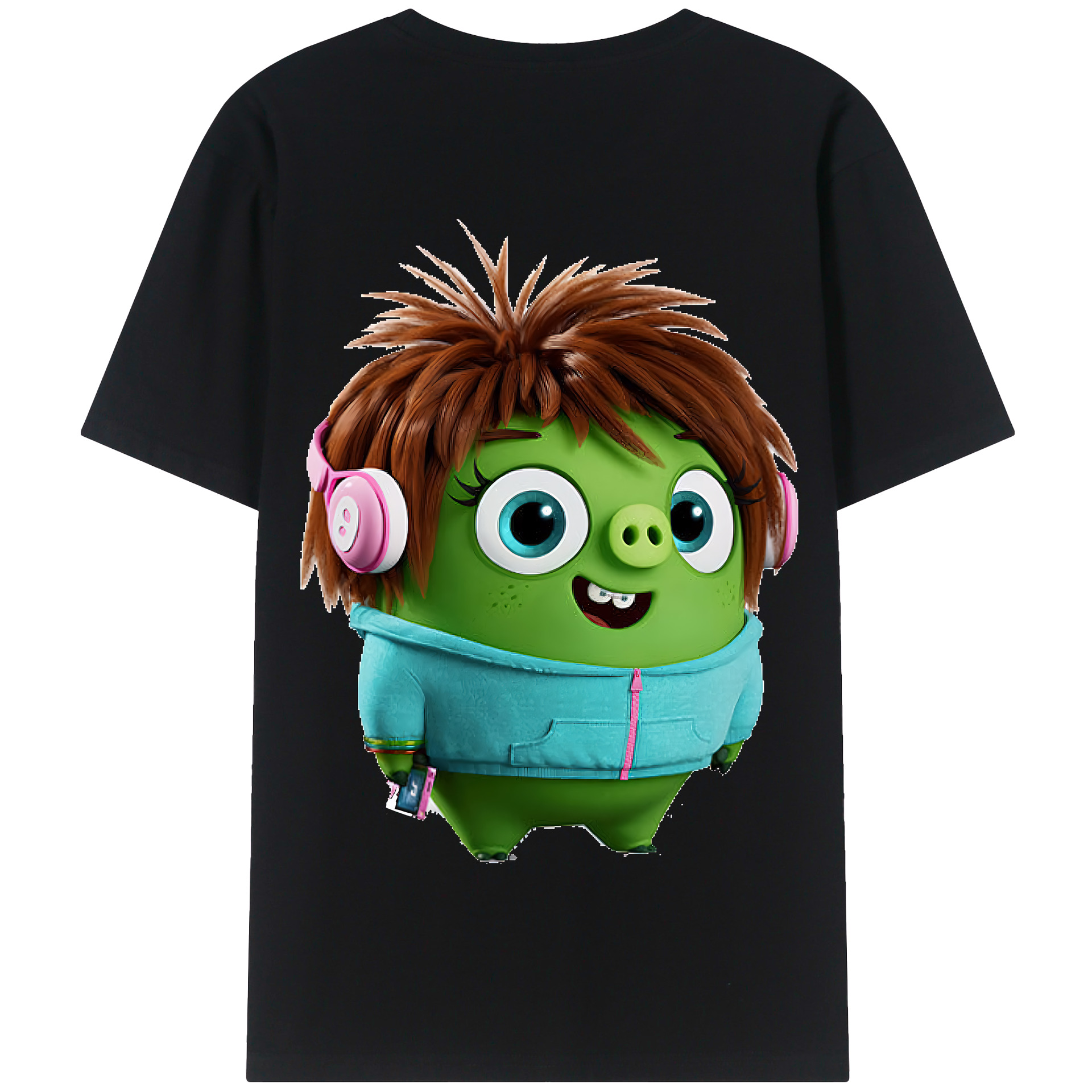 （画像用） Angry Birds アングリーバード 綿100％半袖Tシャツ（背面プリント）