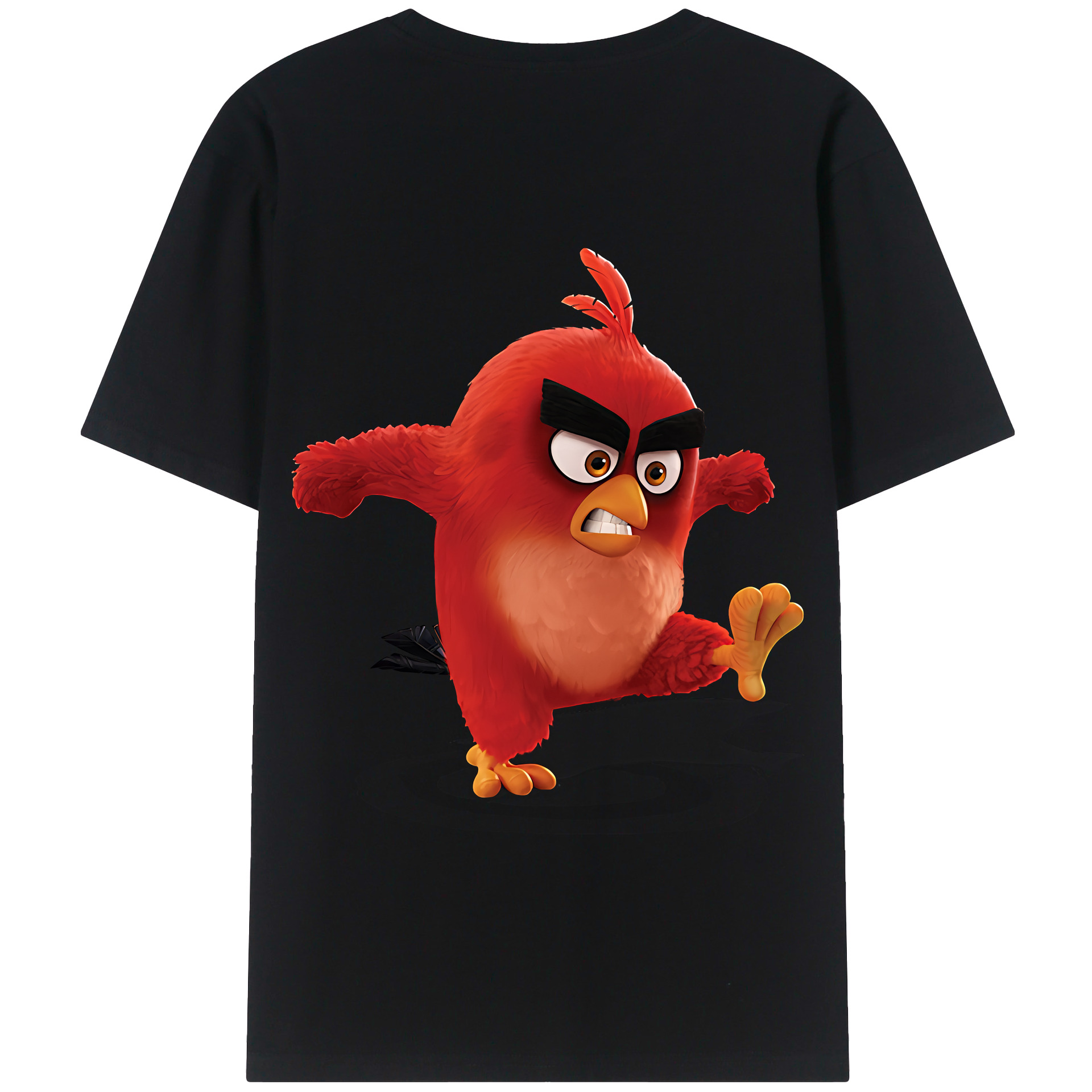 （画像用） Angry Birds アングリーバード 綿100％半袖Tシャツ（背面プリント）