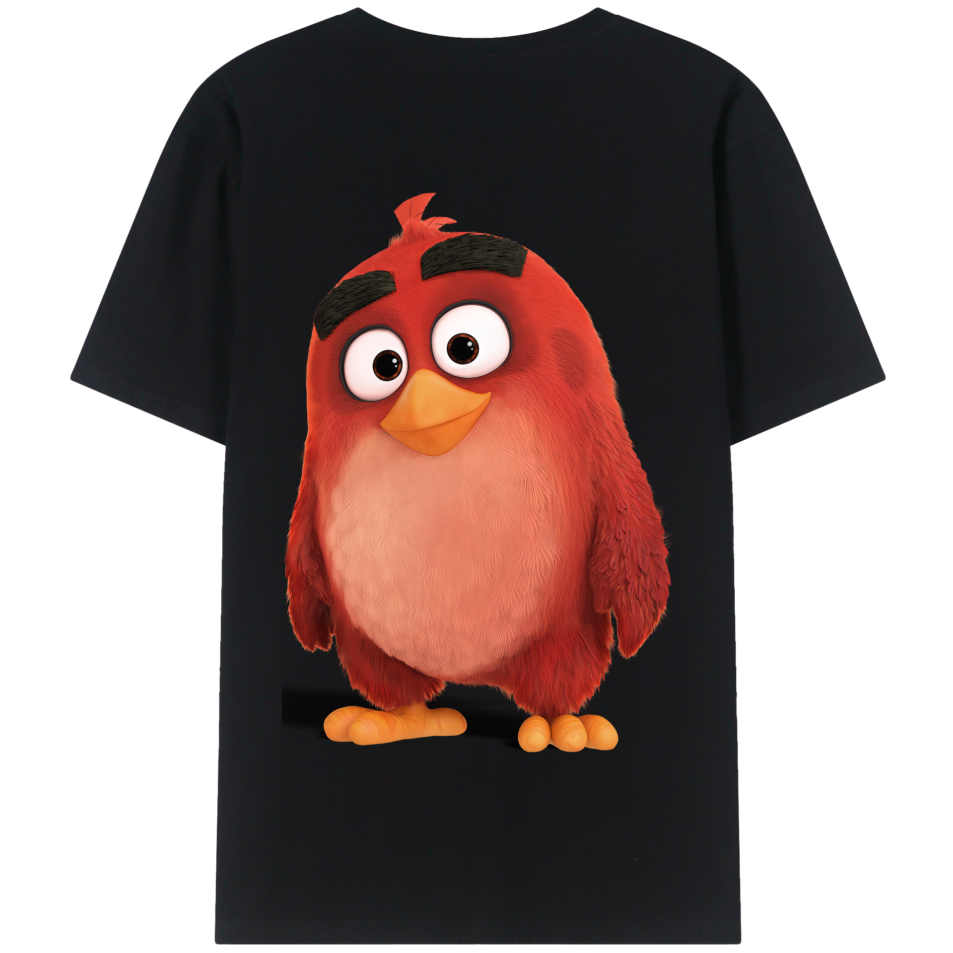 （画像用） Angry Birds アングリーバード 綿100％半袖Tシャツ（背面プリント）
