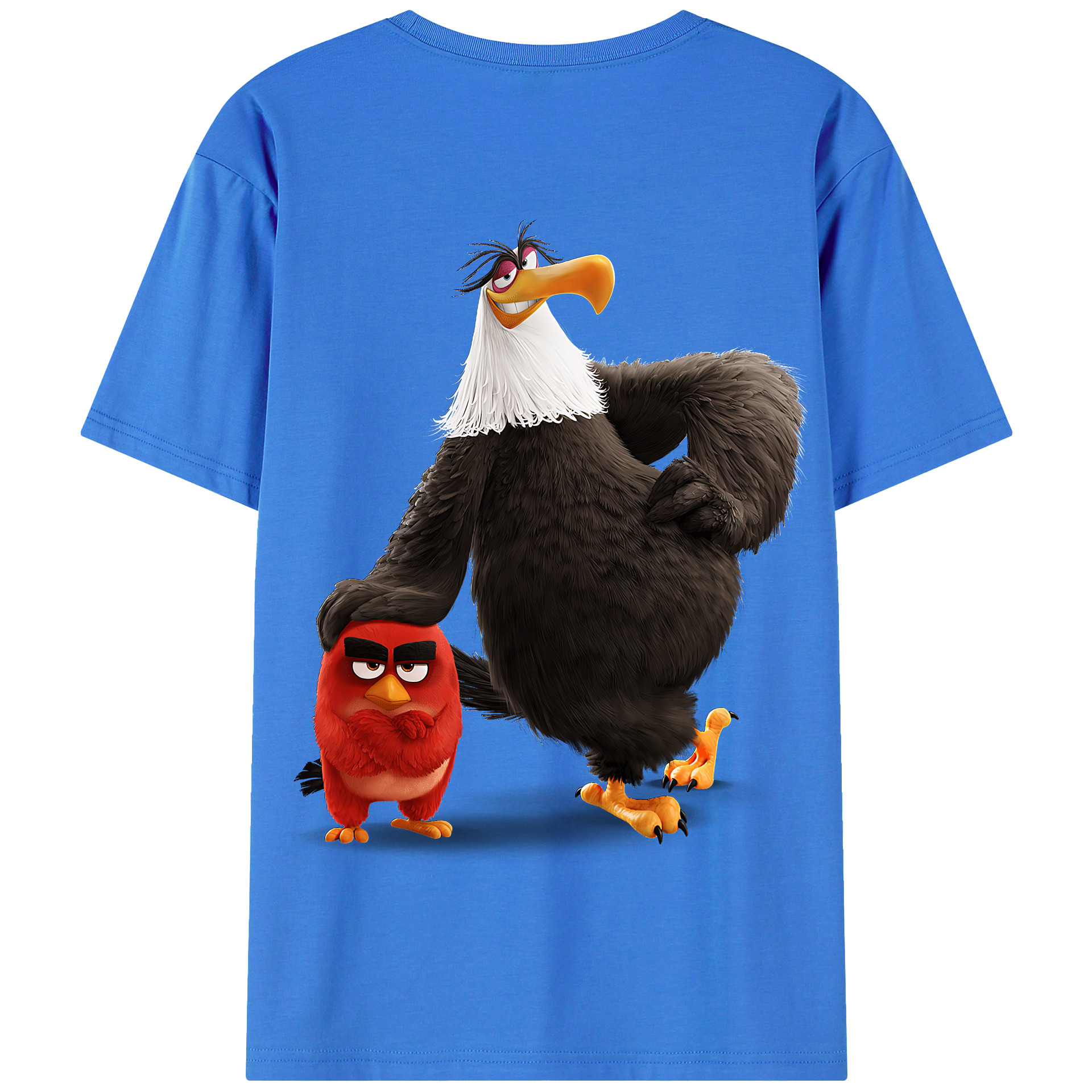 （画像用） Angry Birds アングリーバード 綿100％半袖Tシャツ（背面プリント）