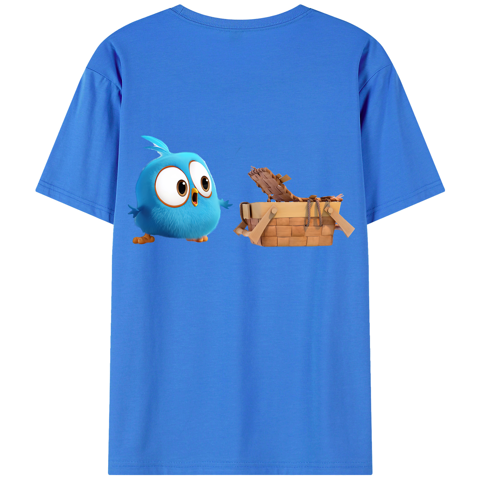 （画像用） Angry Birds アングリーバード 綿100％半袖Tシャツ（背面プリント）