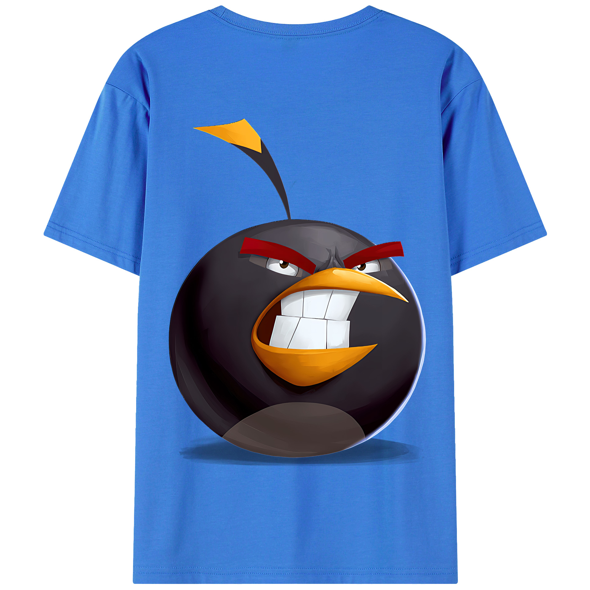 （画像用） Angry Birds アングリーバード 綿100％半袖Tシャツ（背面プリント）
