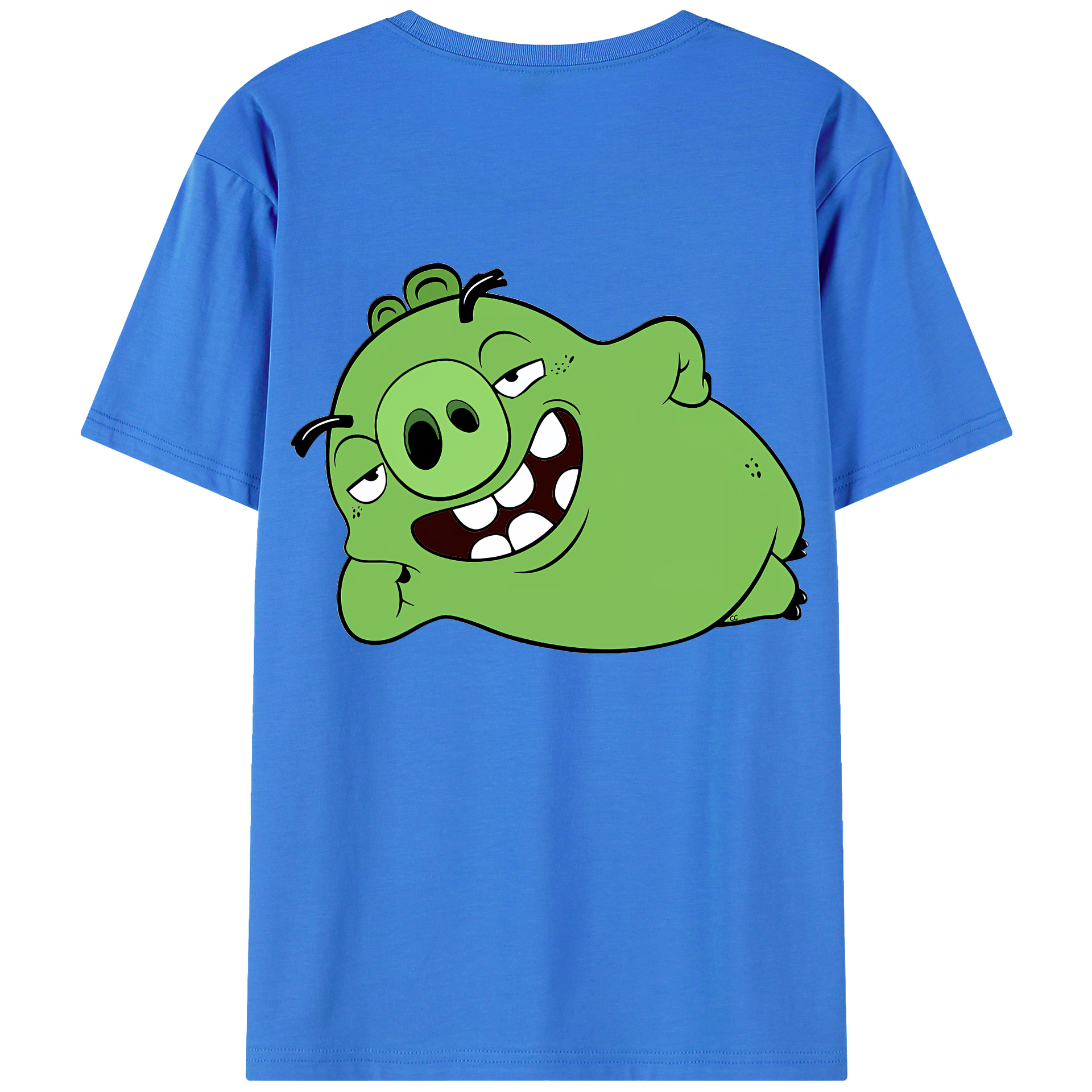 （画像用） Angry Birds アングリーバード 綿100％半袖Tシャツ（背面プリント）