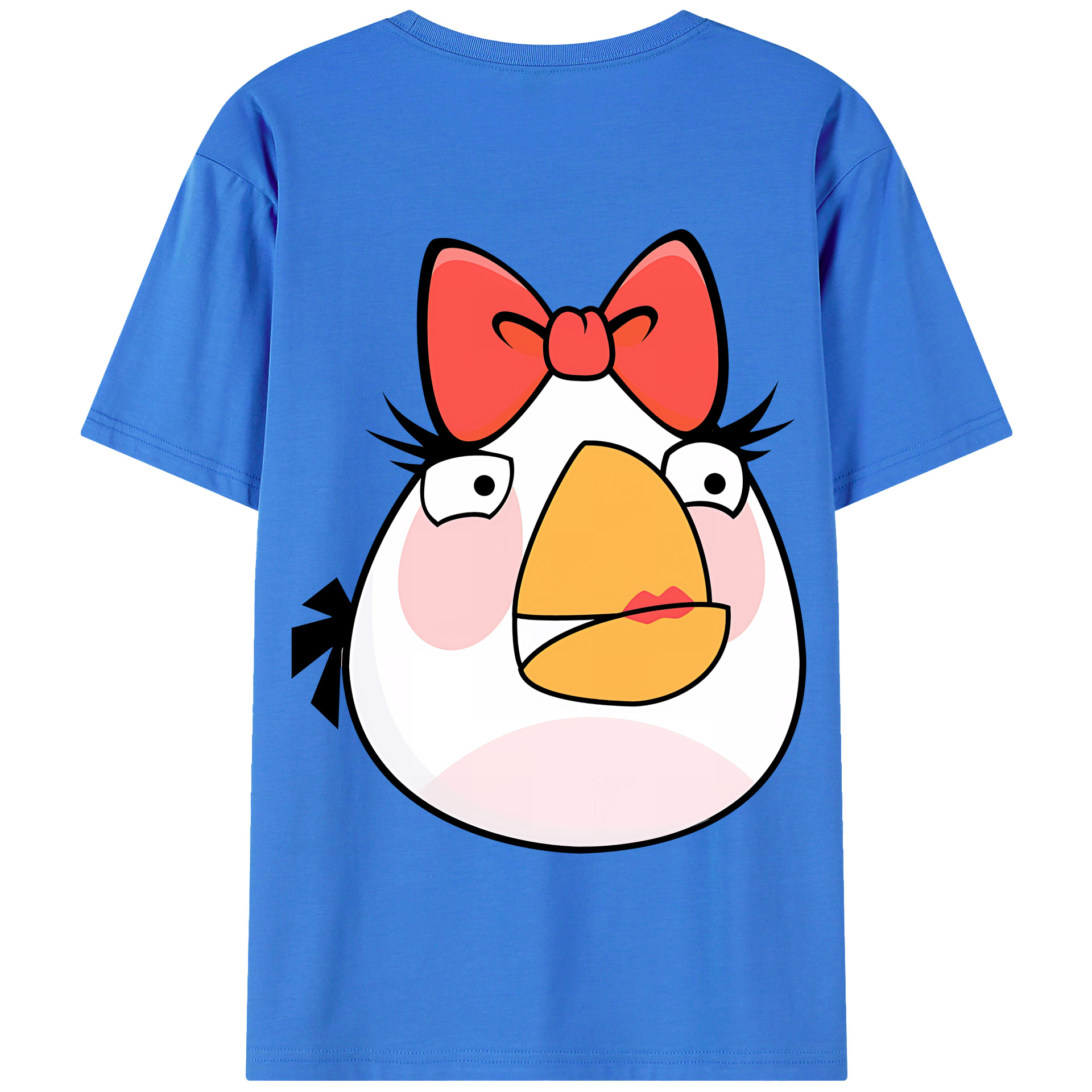 （画像用） Angry Birds アングリーバード 綿100％半袖Tシャツ（背面プリント）