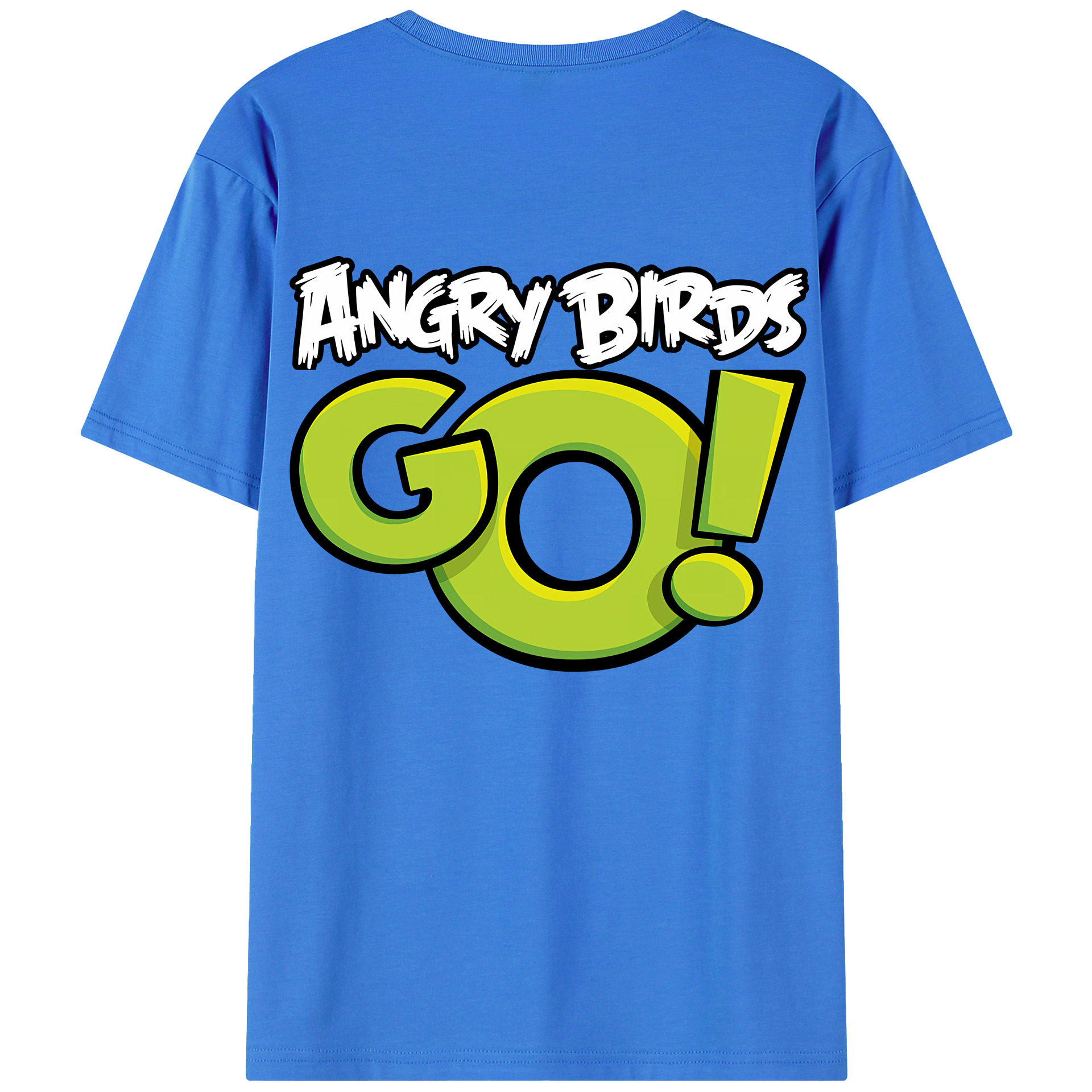 （画像用） Angry Birds アングリーバード 綿100％半袖Tシャツ（背面プリント）