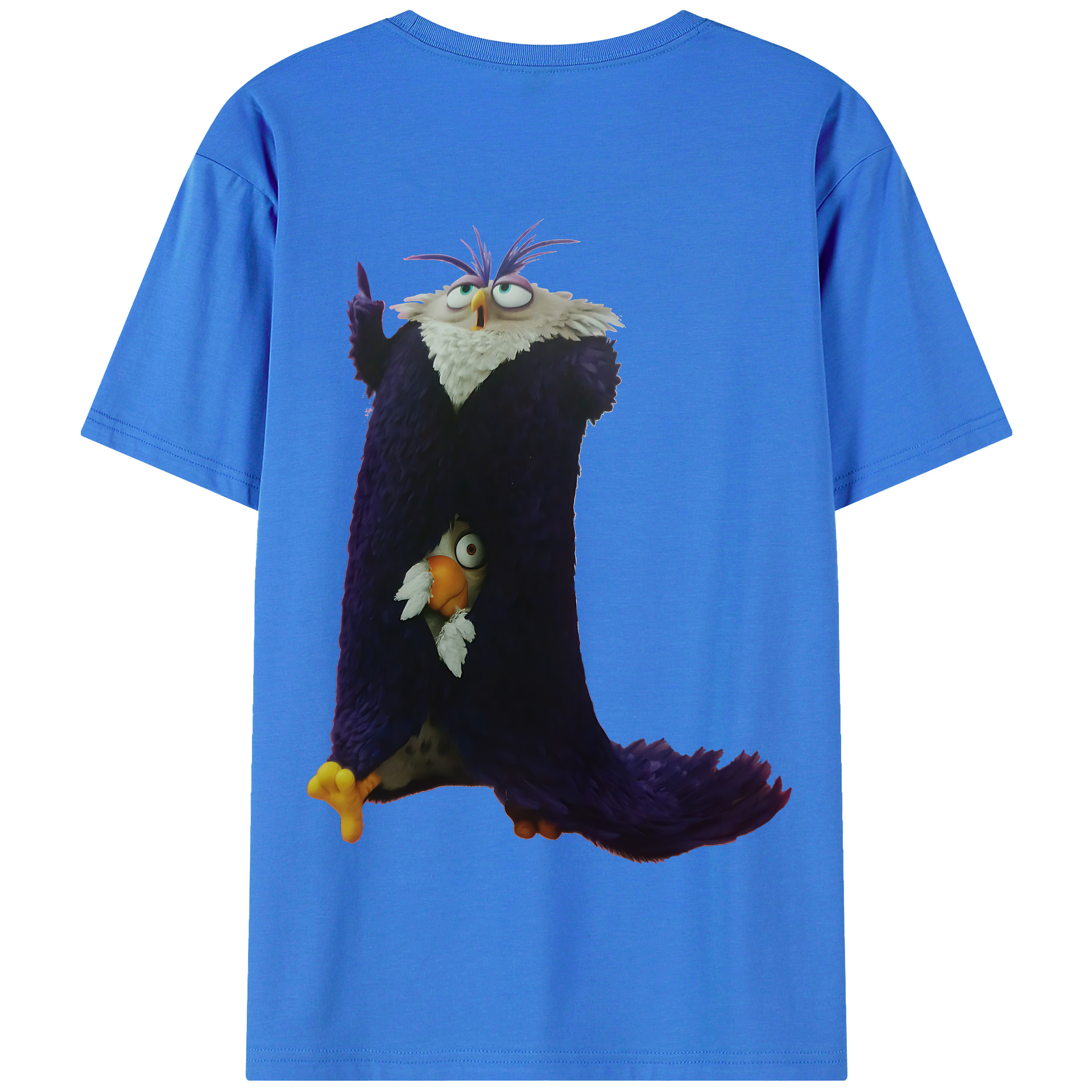 （画像用） Angry Birds アングリーバード 綿100％半袖Tシャツ（背面プリント）