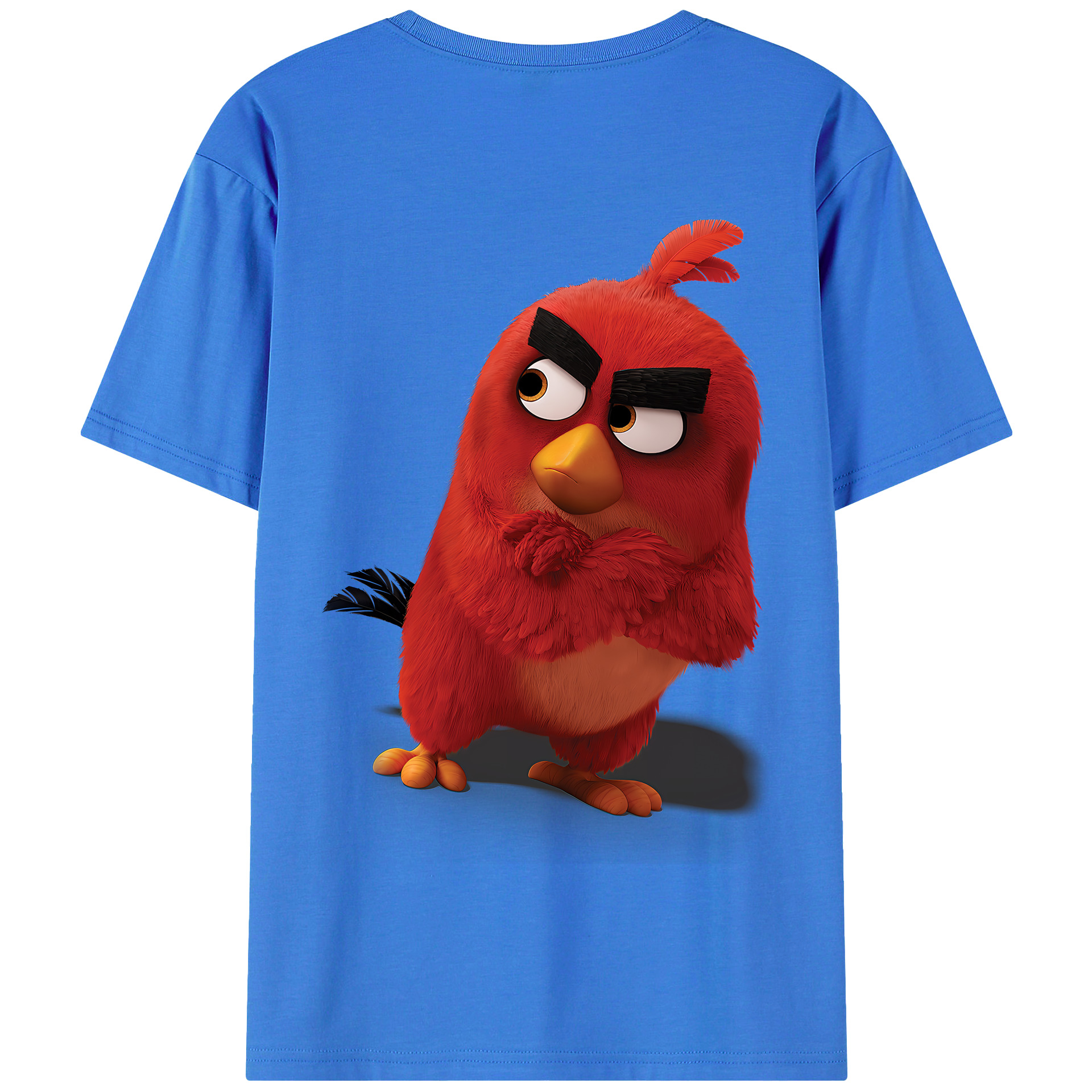 （画像用） Angry Birds アングリーバード 綿100％半袖Tシャツ（背面プリント）
