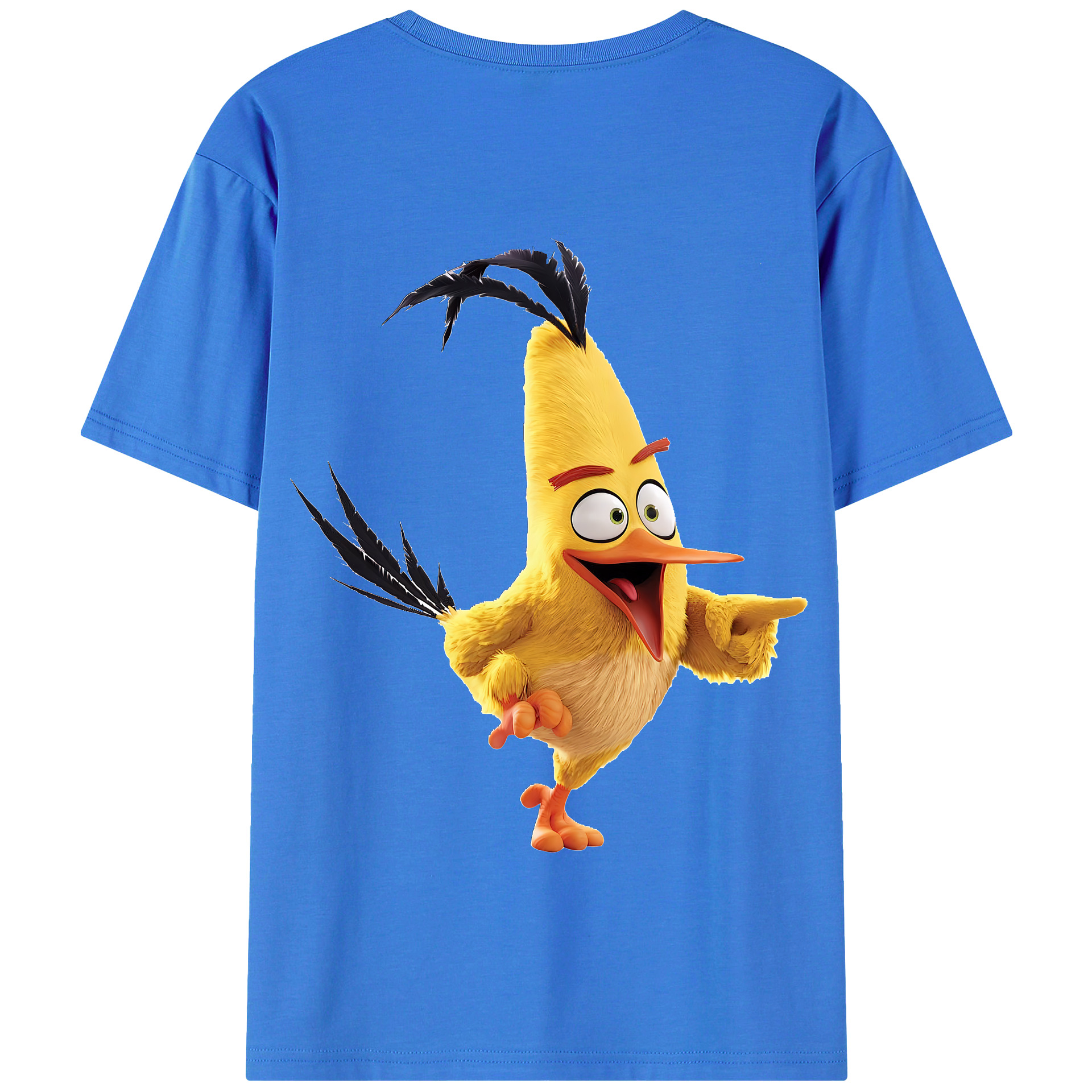 （画像用） Angry Birds アングリーバード 綿100％半袖Tシャツ（背面プリント）