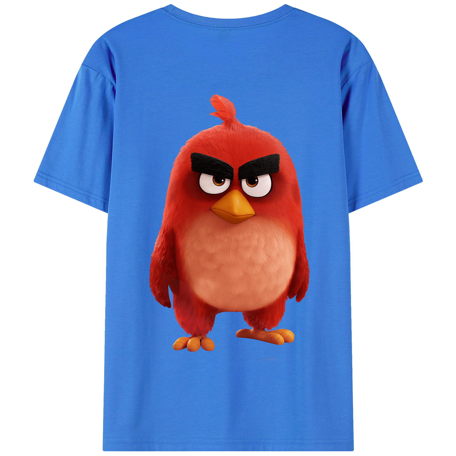 （画像用） Angry Birds アングリーバード 綿100％半袖Tシャツ（背面プリント）
