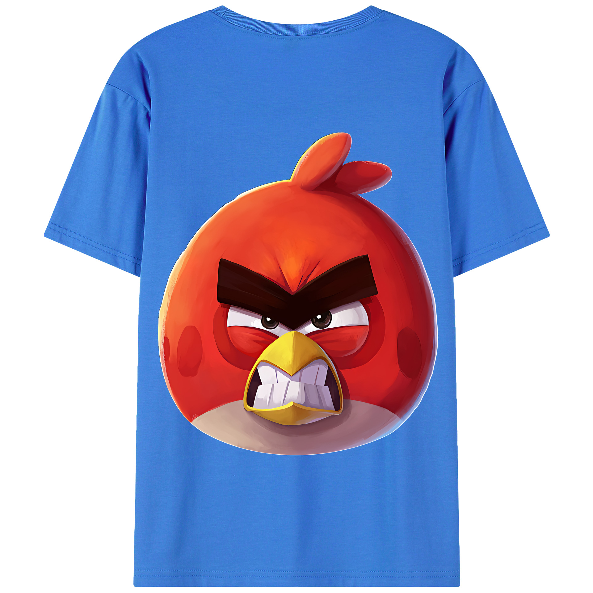 （画像用） Angry Birds アングリーバード 綿100％半袖Tシャツ（背面プリント）