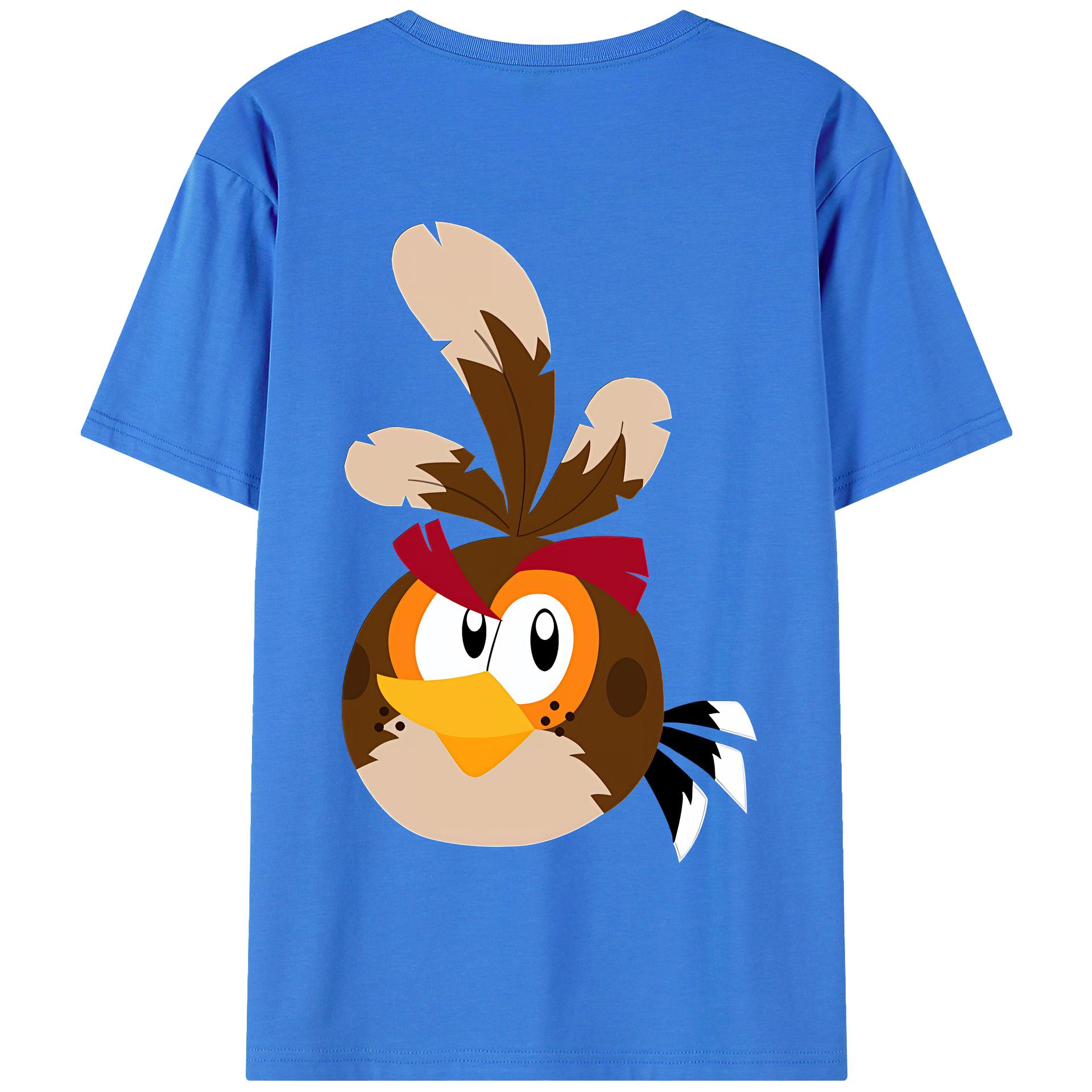 （画像用） Angry Birds アングリーバード 綿100％半袖Tシャツ（背面プリント）